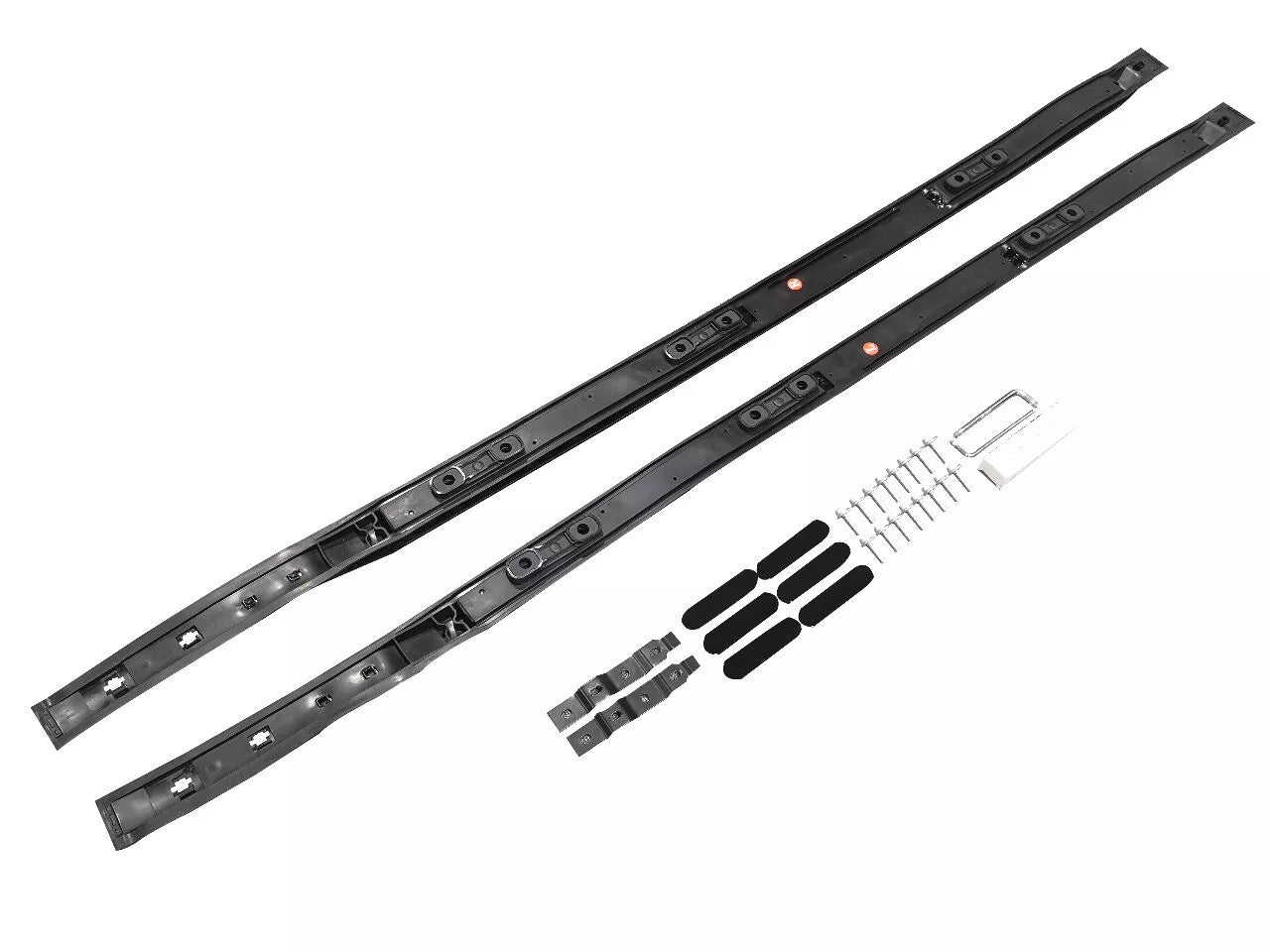 ROOF RAILS ROOF BARS FOR LAND ROVER DEFENDER 90 L663 ALUMINIUM BLACK STYLE 2020+