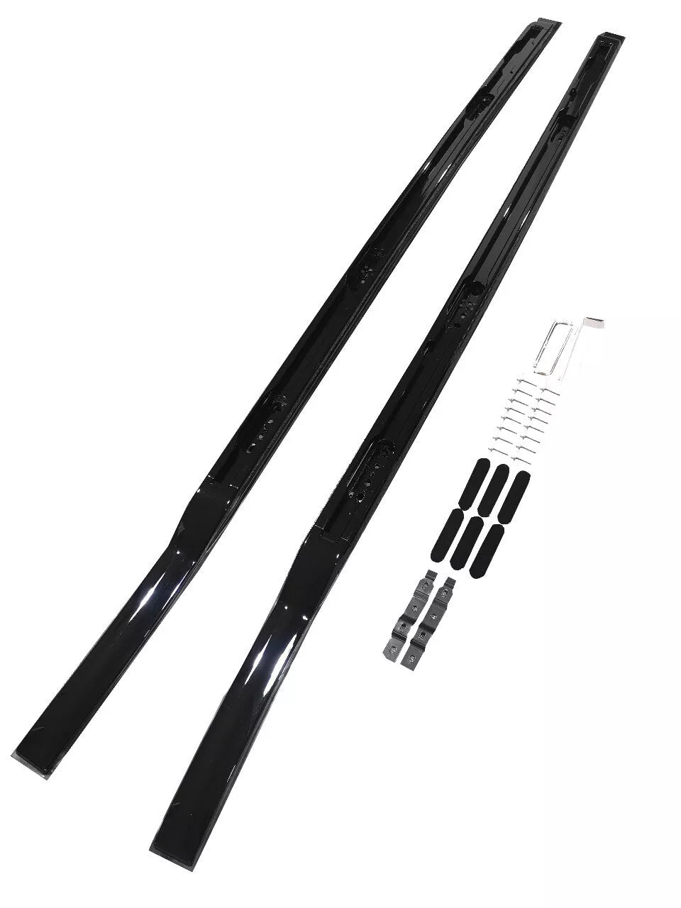 ROOF RAILS ROOF BARS FOR LAND ROVER DEFENDER 90 L663 ALUMINIUM BLACK STYLE 2020+