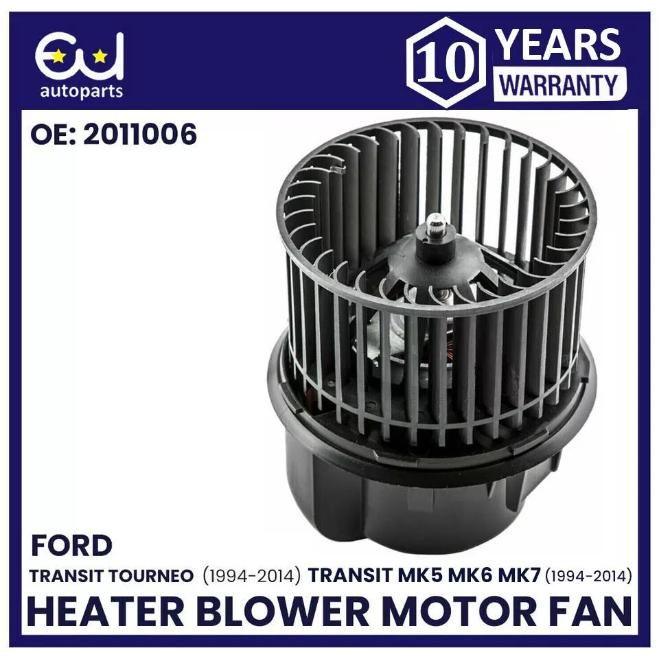 HEATER BLOWER MOTOR FAN FOR FORD TRANSIT TOURNEO 1994-2014 2.2 2.3 95VW18456BB