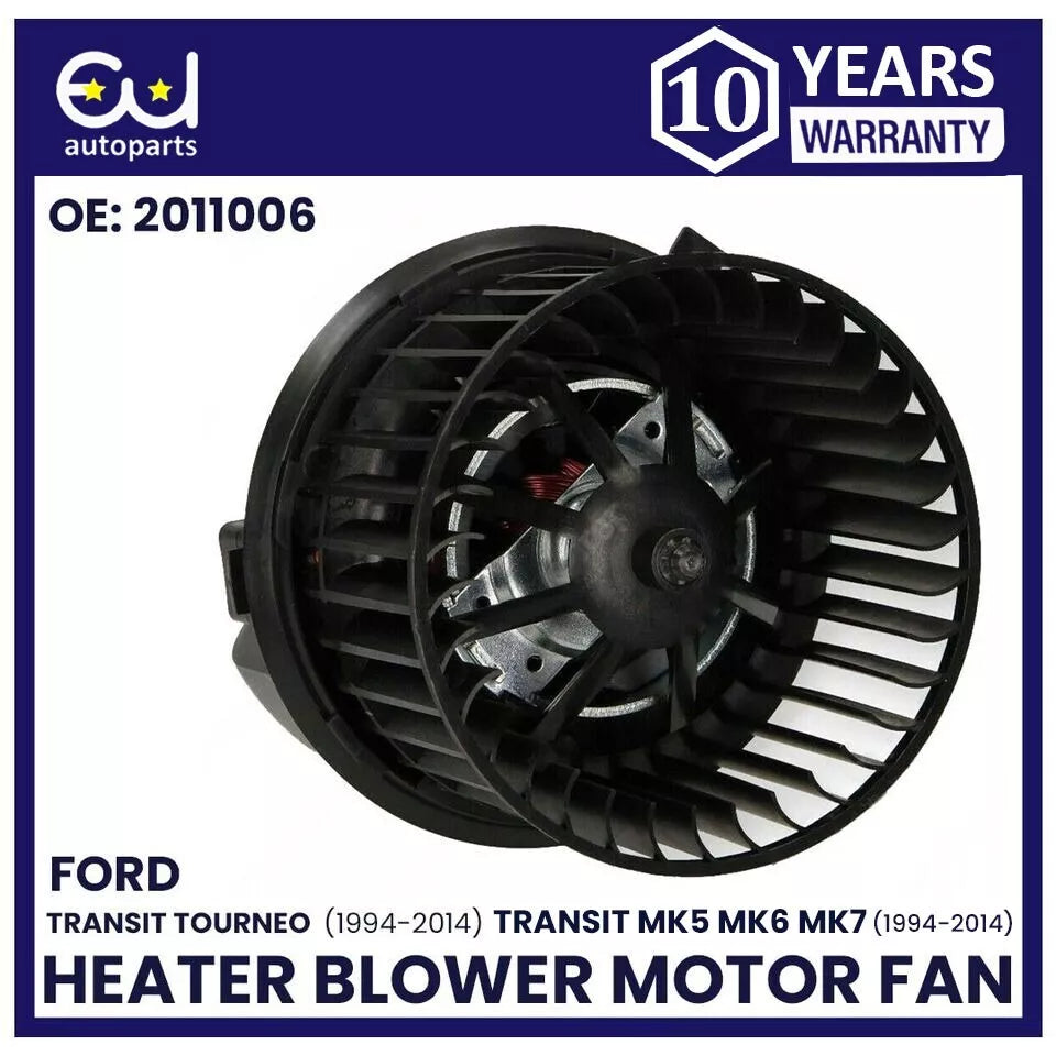 HEATER BLOWER MOTOR FAN FOR FORD TRANSIT TOURNEO 1994-2014 2.2 2.3 95VW18456BB