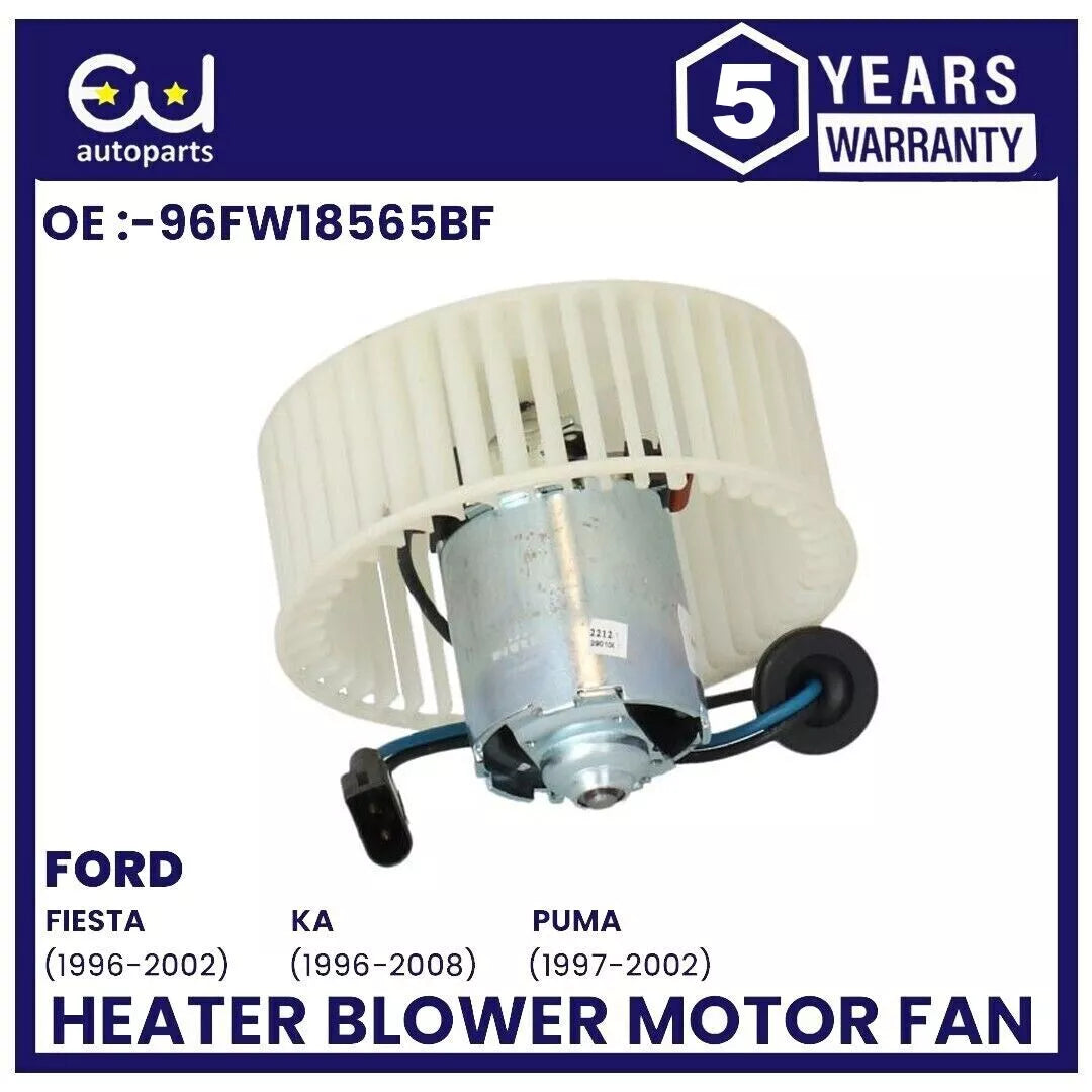 HEATER BLOWER MOTOR FAN FOR FORD KA 96-08 FIESTA 96-02 PUMA 97-02 OE 96FW18565BF