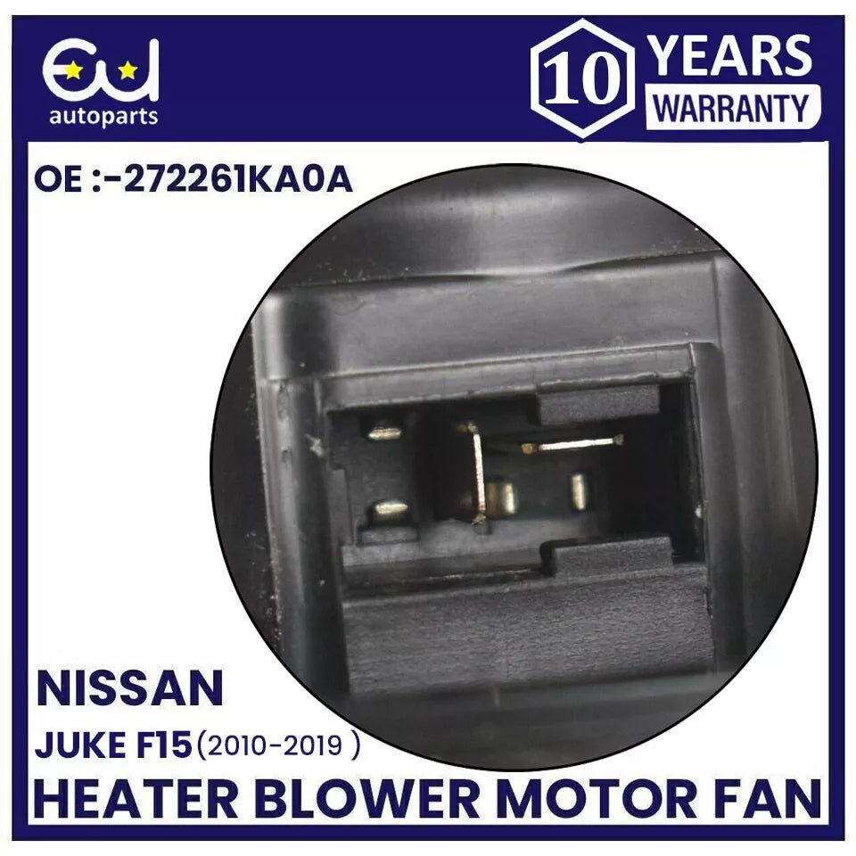 HEATER BLOWER MOTOR FAN FOR NISSAN JUKE F15 1.2 1.5 1.6 2010-2020 273SY1KA0A RHD