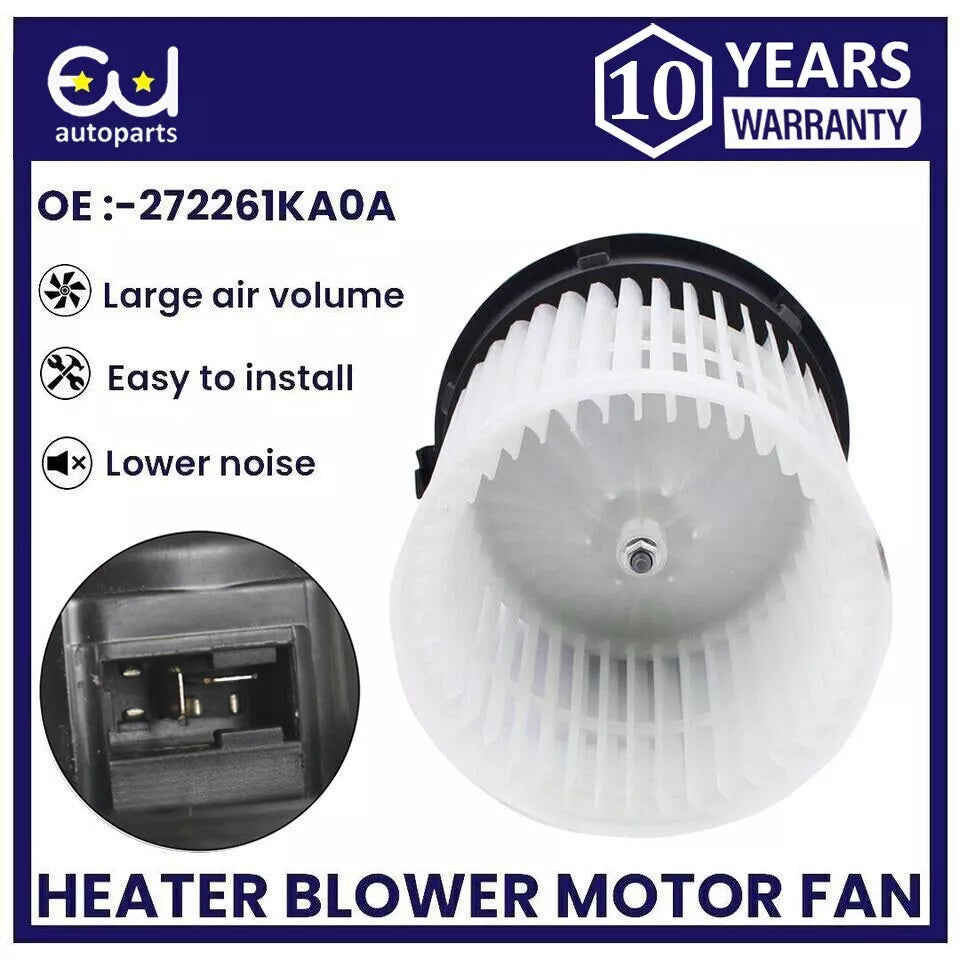 HEATER BLOWER MOTOR FAN FOR NISSAN JUKE F15 1.2 1.5 1.6 2010-2020 273SY1KA0A RHD