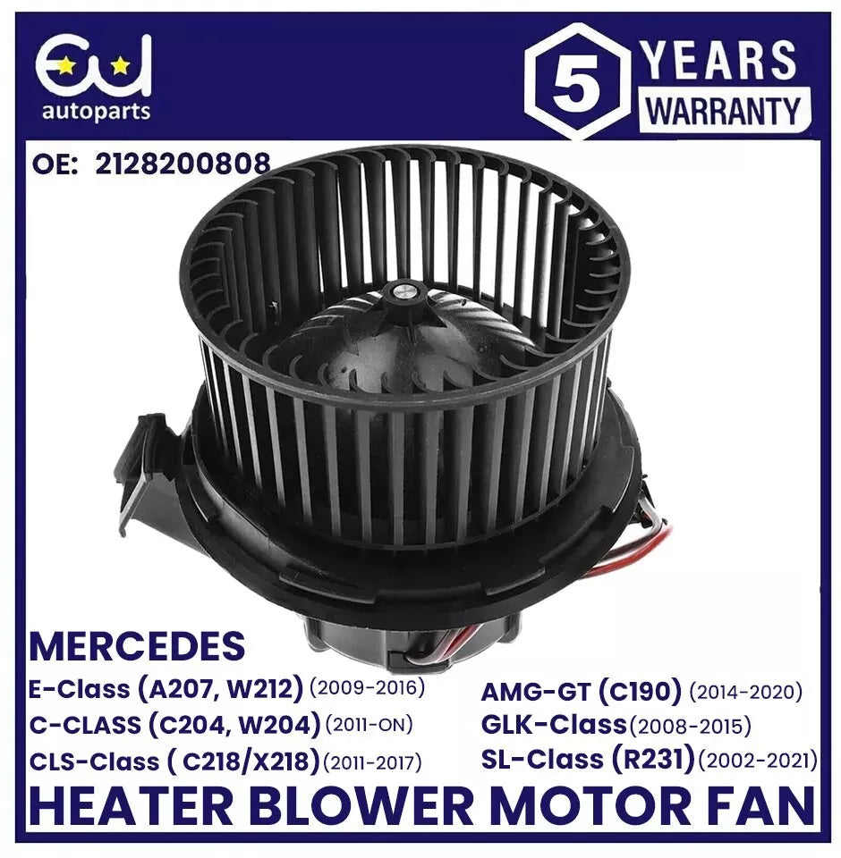 HEATER BLOWER MOTOR FAN FOR MERCEDES C E CLASS W204 GLK C204 C218 AMG GT C190
