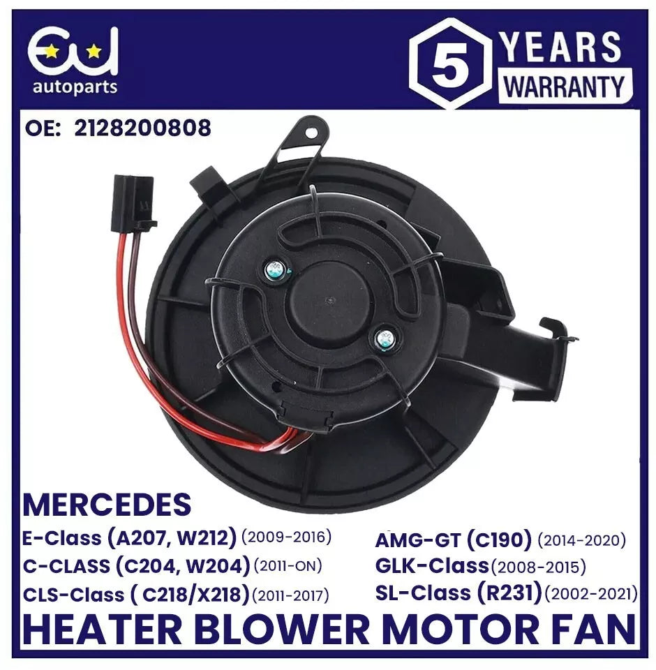 HEATER BLOWER MOTOR FAN FOR MERCEDES C E CLASS W204 GLK C204 C218 AMG GT C190