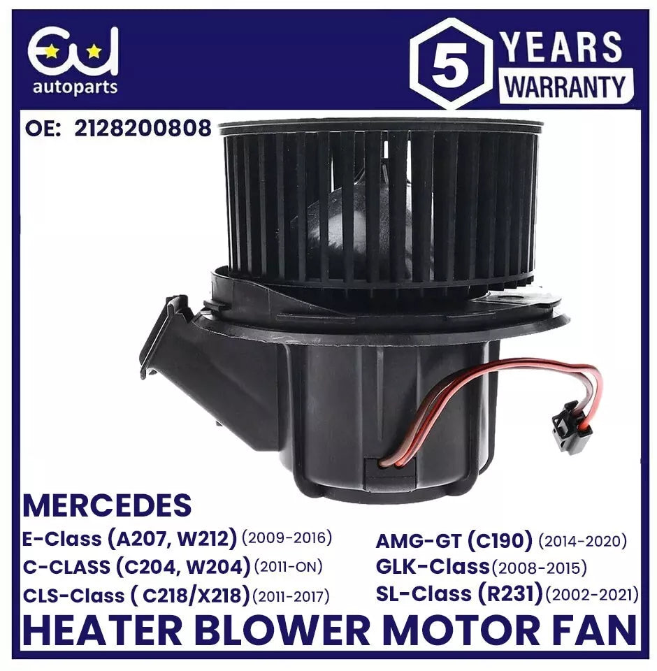 HEATER BLOWER MOTOR FAN FOR MERCEDES C E CLASS W204 GLK C204 C218 AMG GT C190