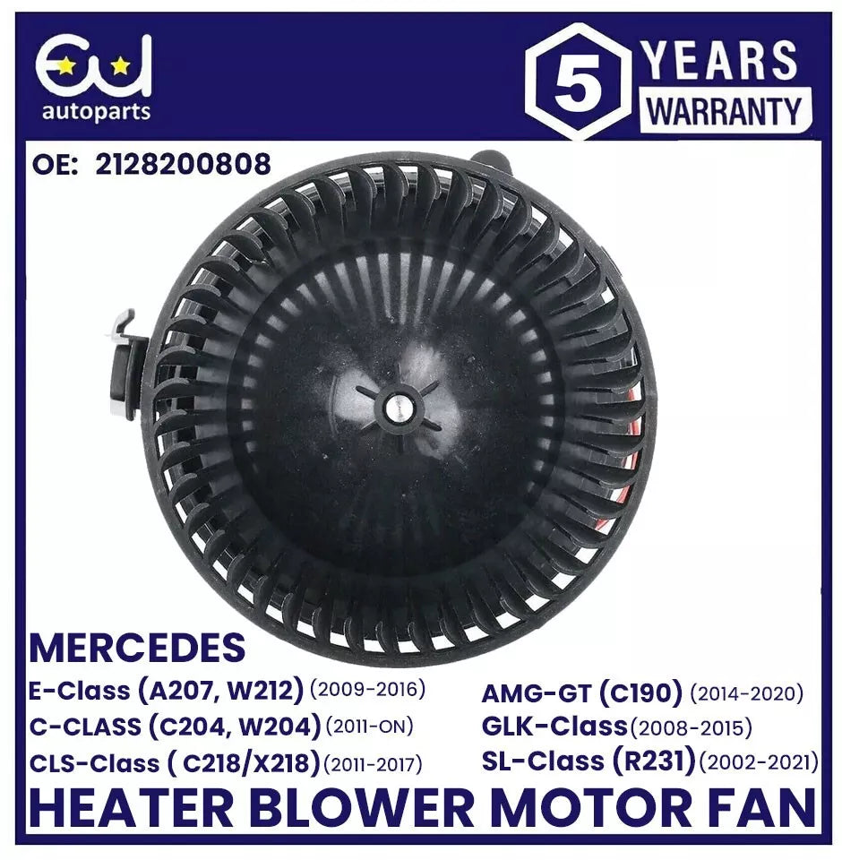 HEATER BLOWER MOTOR FAN FOR MERCEDES C E CLASS W204 GLK C204 C218 AMG GT C190