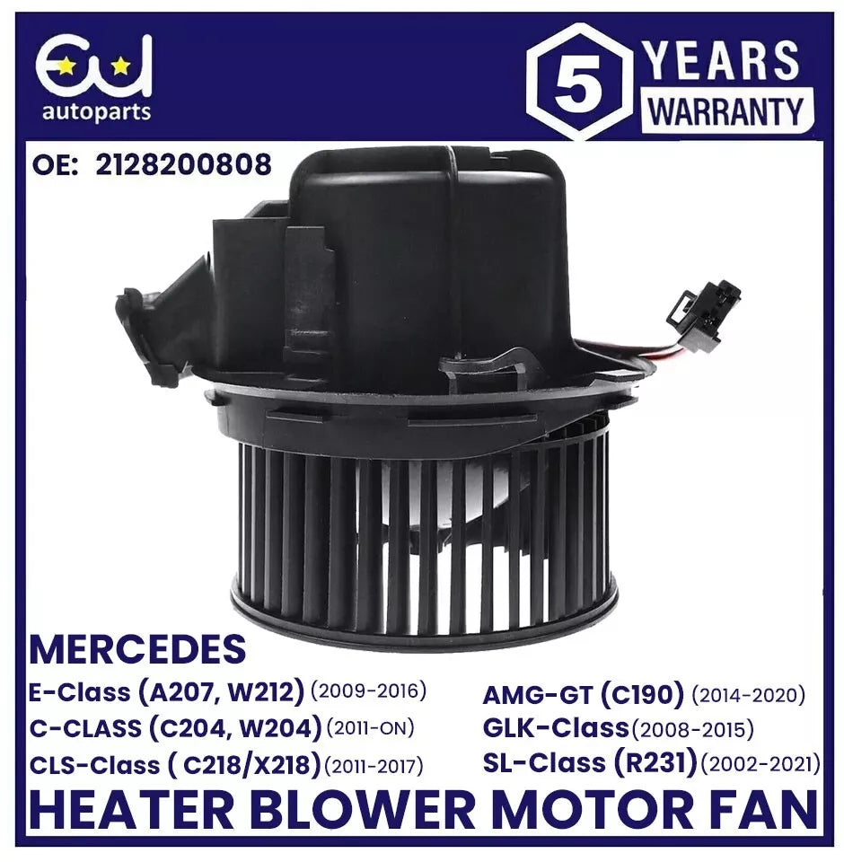 HEATER BLOWER MOTOR FAN FOR MERCEDES C E CLASS W204 GLK C204 C218 AMG GT C190