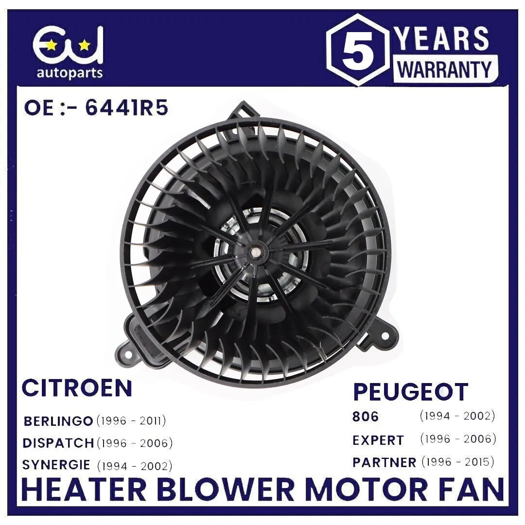 HEATER BLOWER FAN MOTOR FOR CITROEN BERLINGO PEUGEOT 806 PARTNER EXPERT 6441R5