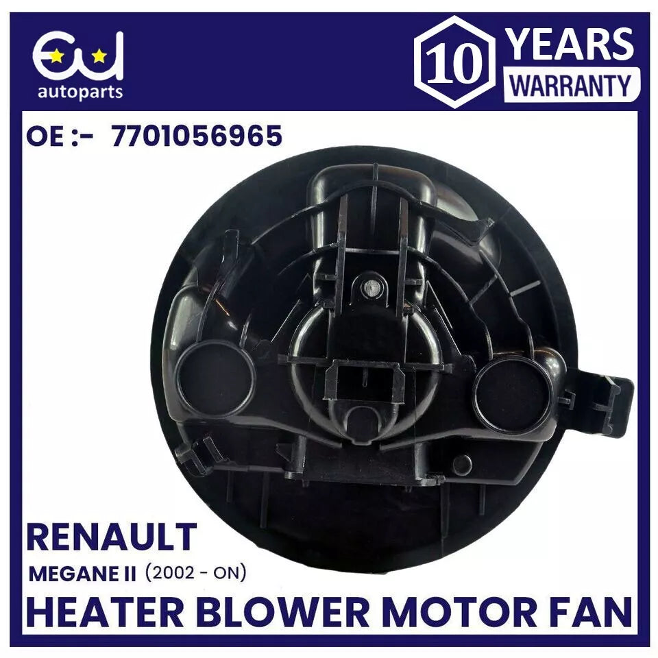 FOR RENAULT MEGANE MK2 02-ON HEATER BLOWER MOTOR FAN WITH AIR CON AC 7701056965