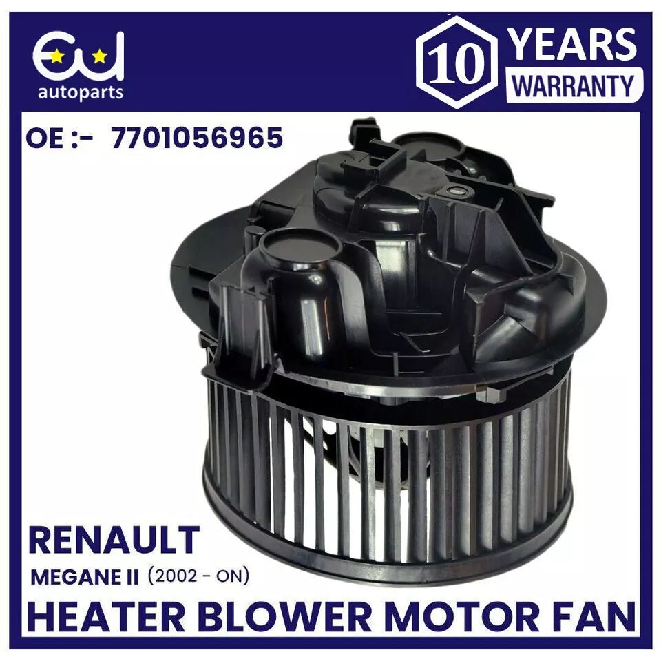 FOR RENAULT MEGANE MK2 02-ON HEATER BLOWER MOTOR FAN WITH AIR CON AC 7701056965