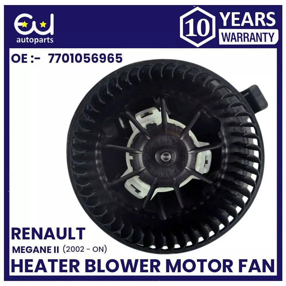 FOR RENAULT MEGANE MK2 02-ON HEATER BLOWER MOTOR FAN WITH AIR CON AC 7701056965