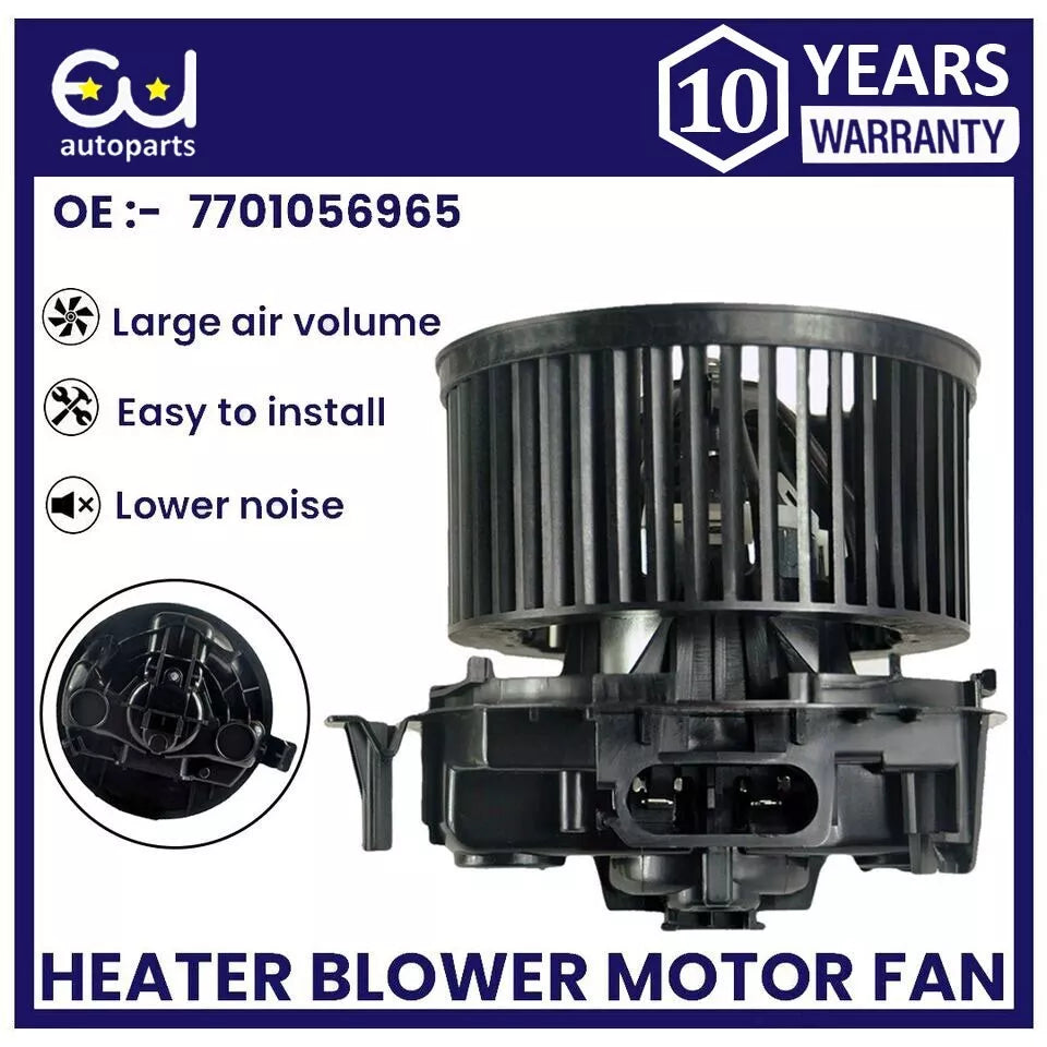 FOR RENAULT MEGANE MK2 02-ON HEATER BLOWER MOTOR FAN WITH AIR CON AC 7701056965
