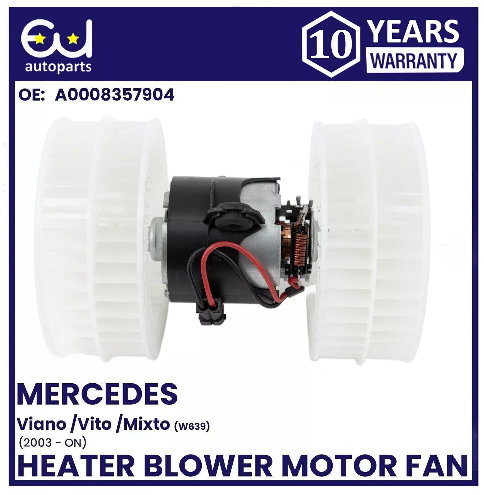 FOR MERCEDES VIANO VITO MIXTO W639 03-ON HEATER BLOWER MOTOR FAN WITH AIR CON AC