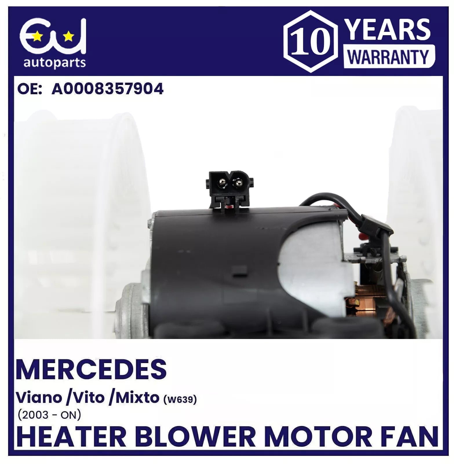FOR MERCEDES VIANO VITO MIXTO W639 03-ON HEATER BLOWER MOTOR FAN WITH AIR CON AC
