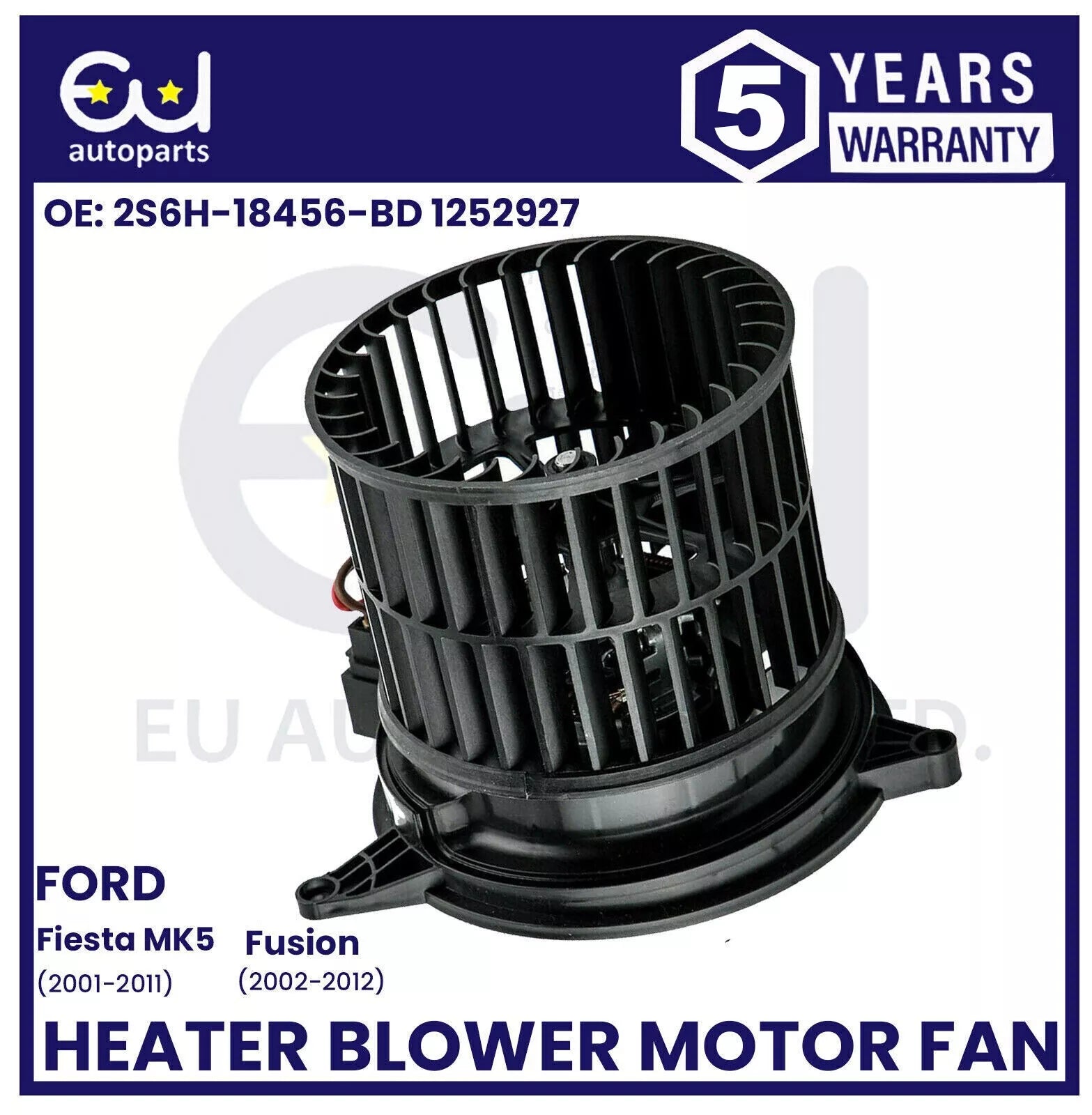 HEATER BLOWER MOTOR FAN FOR FORD FIESTA MK5 JD JH FUSION JU 2001-2012 1252927