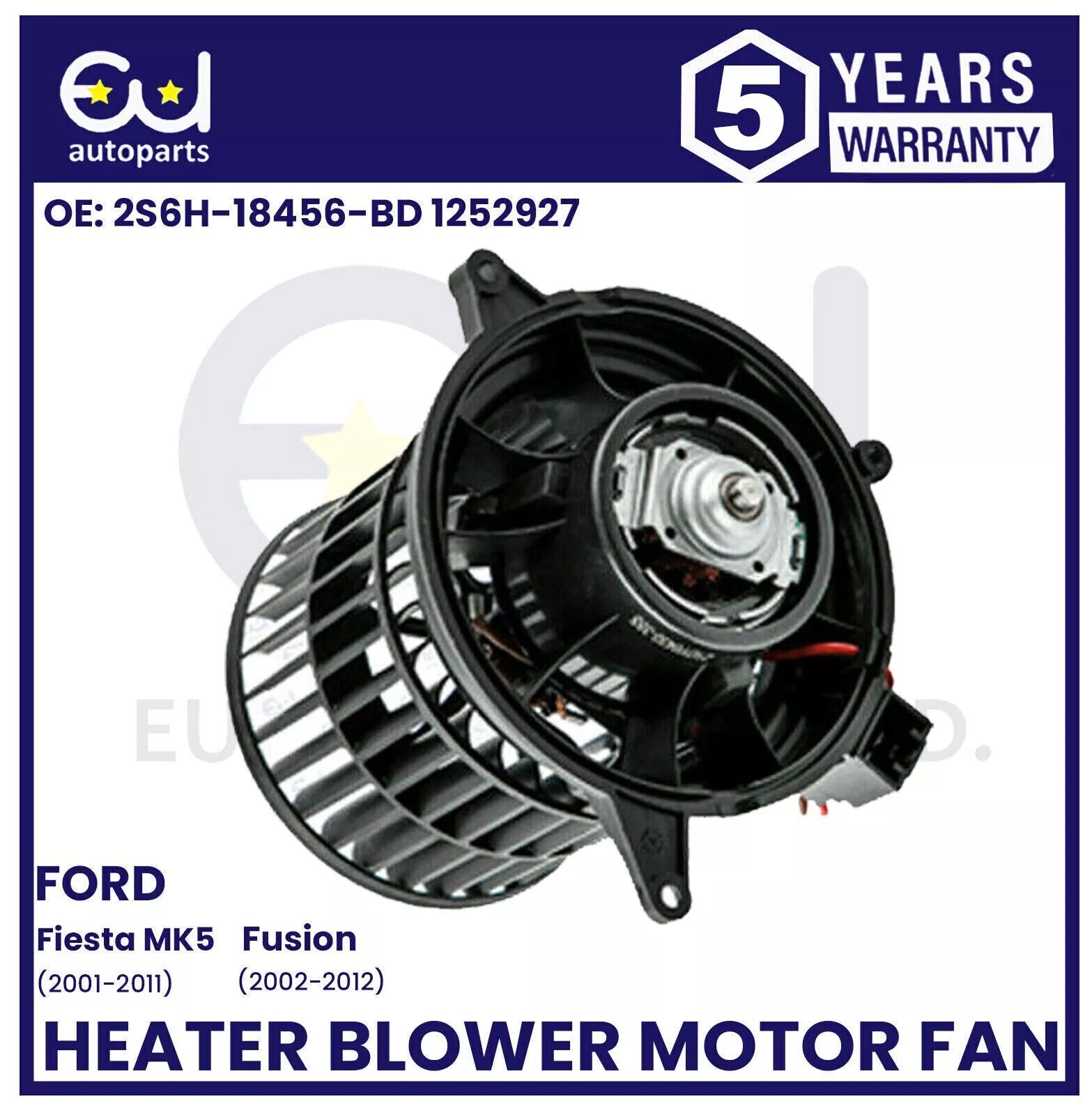 HEATER BLOWER MOTOR FAN FOR FORD FIESTA MK5 JD JH FUSION JU 2001-2012 1252927