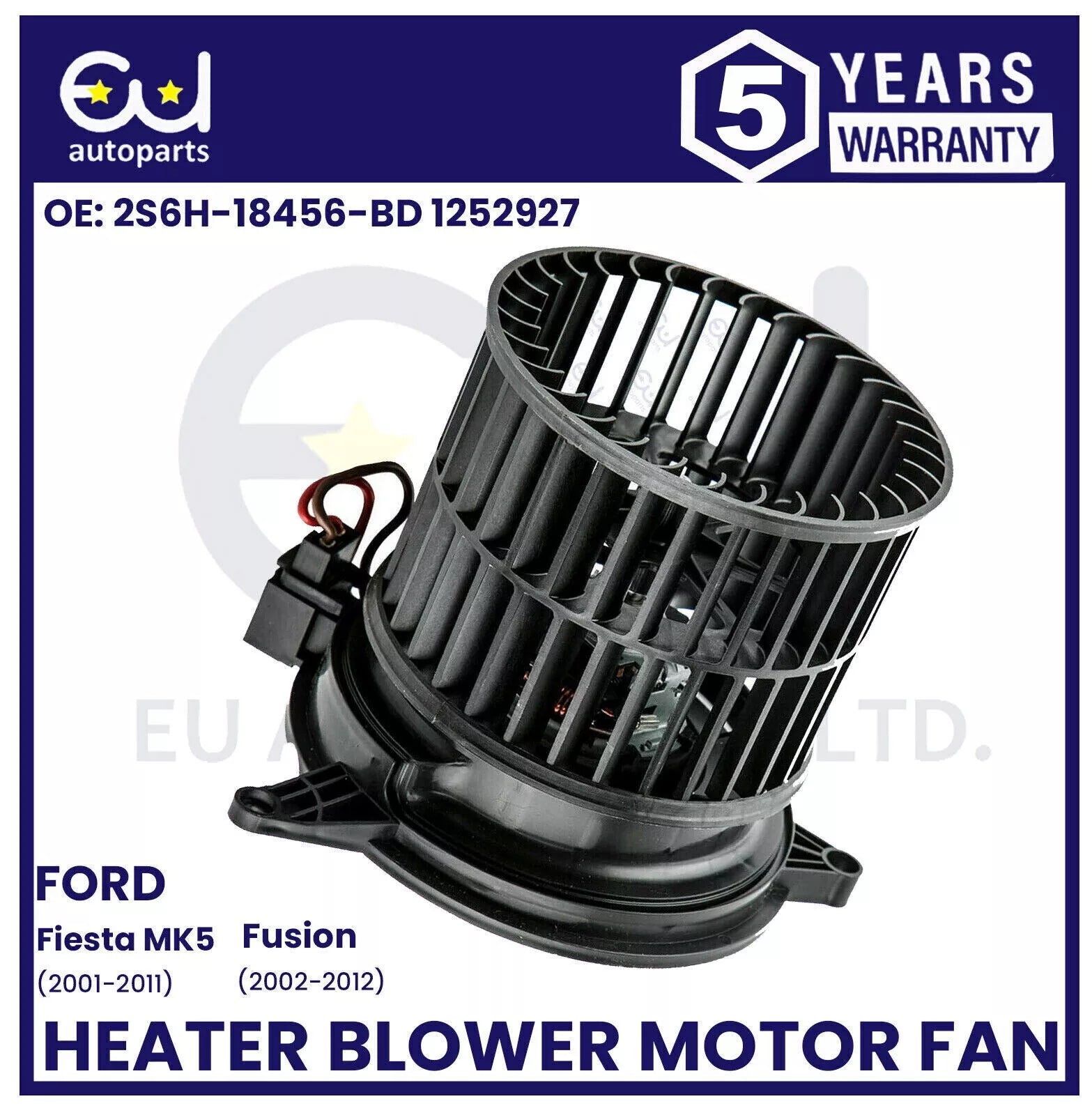 HEATER BLOWER MOTOR FAN FOR FORD FIESTA MK5 JD JH FUSION JU 2001-2012 1252927