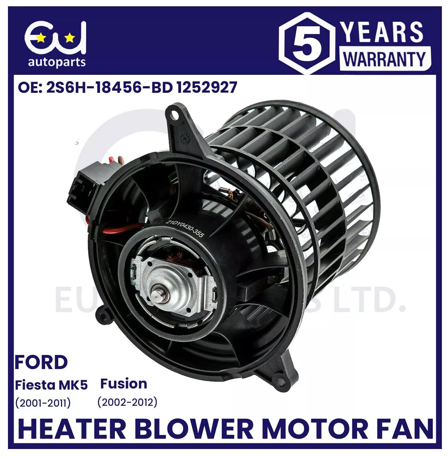 HEATER BLOWER MOTOR FAN FOR FORD FIESTA MK5 JD JH FUSION JU 2001-2012 1252927