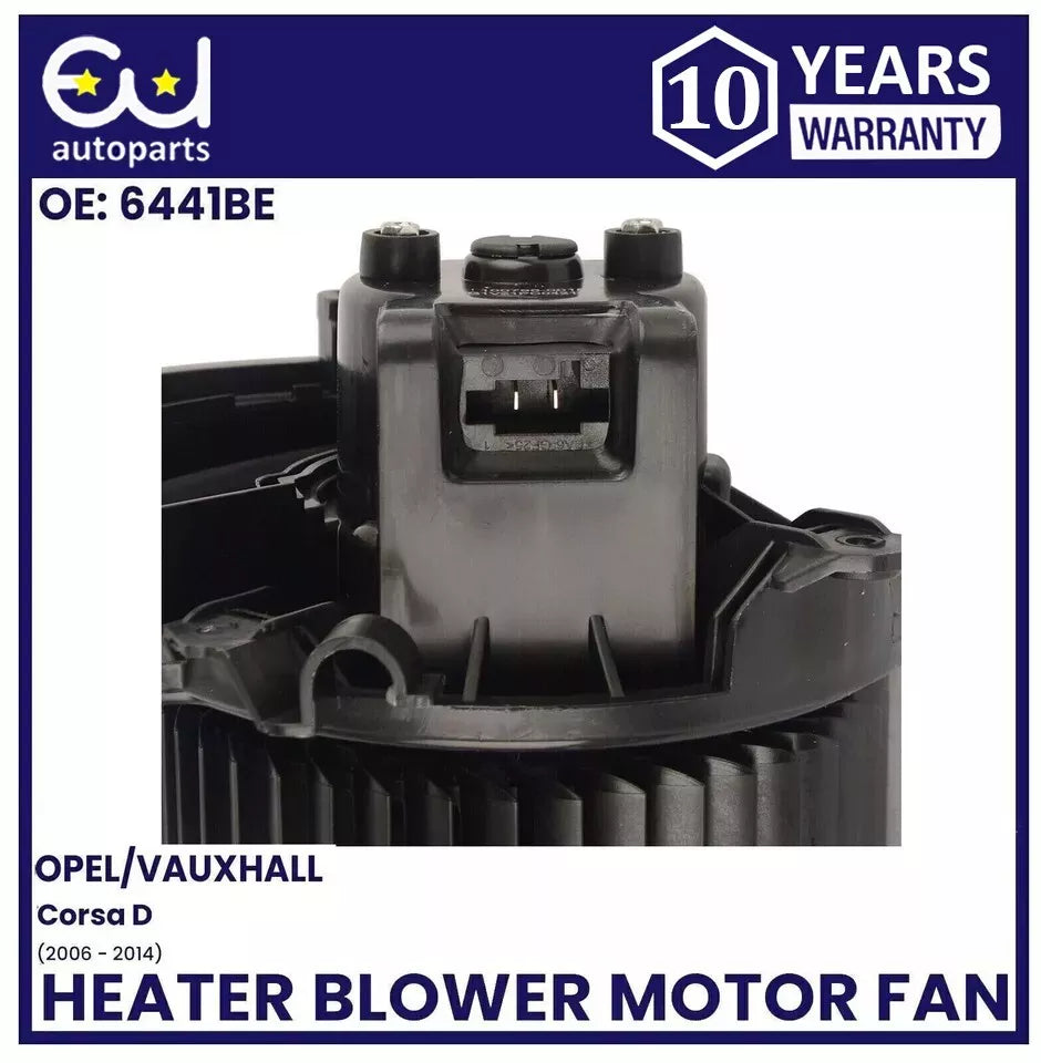 HEATER BLOWER MOTOR FAN FOR VAUXHALL CORSA D MK3 06-14 CORSA E MK4 14-20 ADAM