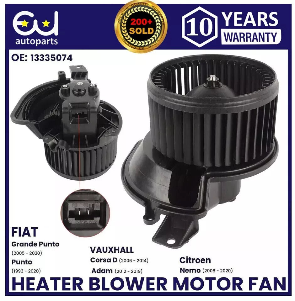 HEATER BLOWER MOTOR FAN FOR PEUGEOT BIPPER CITROEN NEMO 1.3 HDI, 1.4 HDI,1.4 NEW