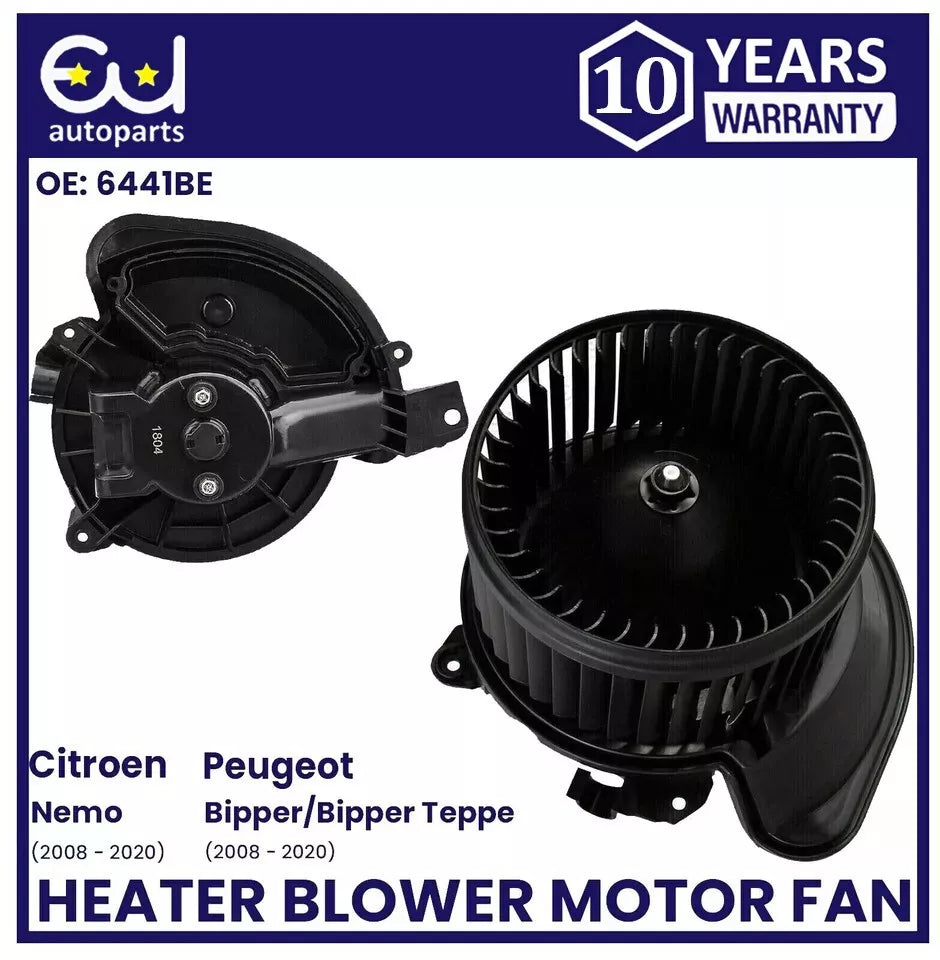 HEATER BLOWER MOTOR FAN FOR PEUGEOT BIPPER CITROEN NEMO 1.3 HDI, 1.4 HDI,1.4 NEW