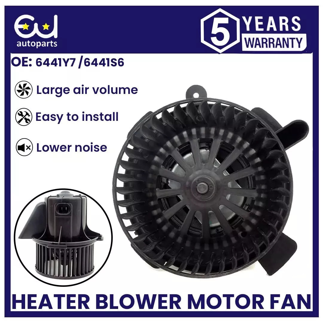HEATER BLOWER MOTOR FAN FOR PEUGEOT 307 SW 01-12 CITREON C4 2004-2011 6441Y7