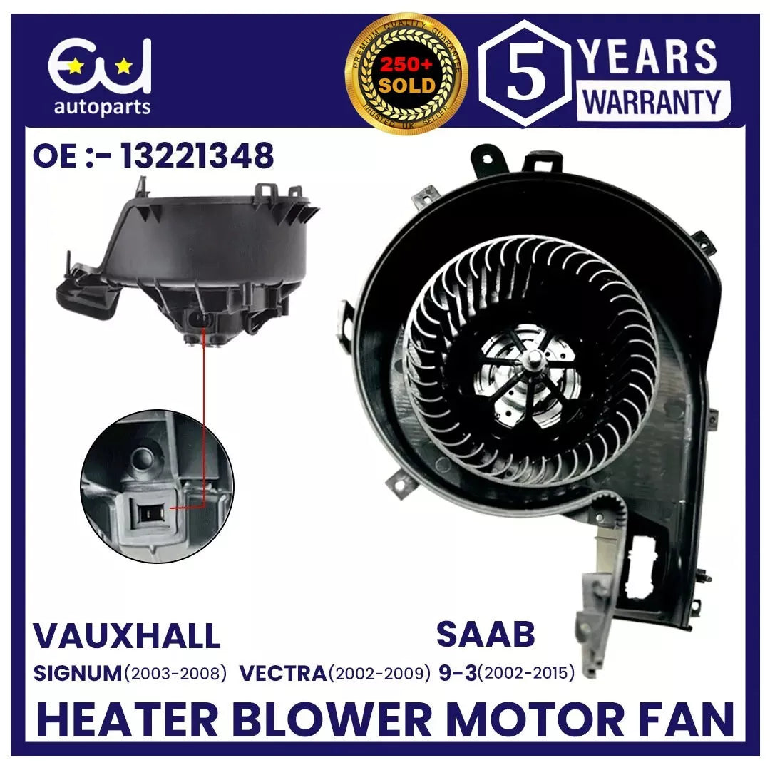 HEATER BLOWER MOTOR FAN FOR OPEL VAUXHALL VECTRA C MK2 SIGNUM Z03 02-08 1845109