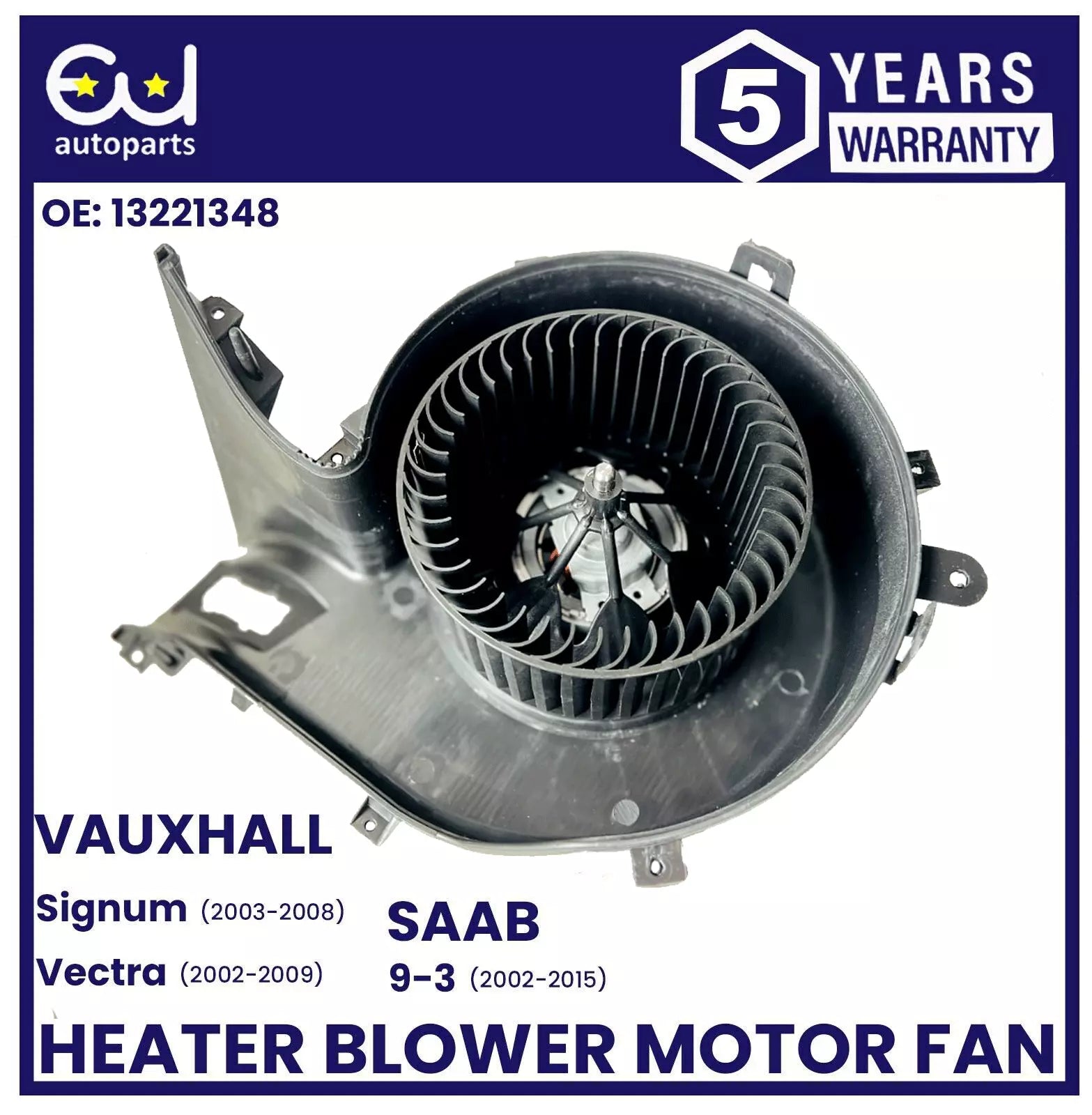 HEATER BLOWER MOTOR FAN FOR OPEL VAUXHALL VECTRA C MK2 SIGNUM Z03 02-08 1845109