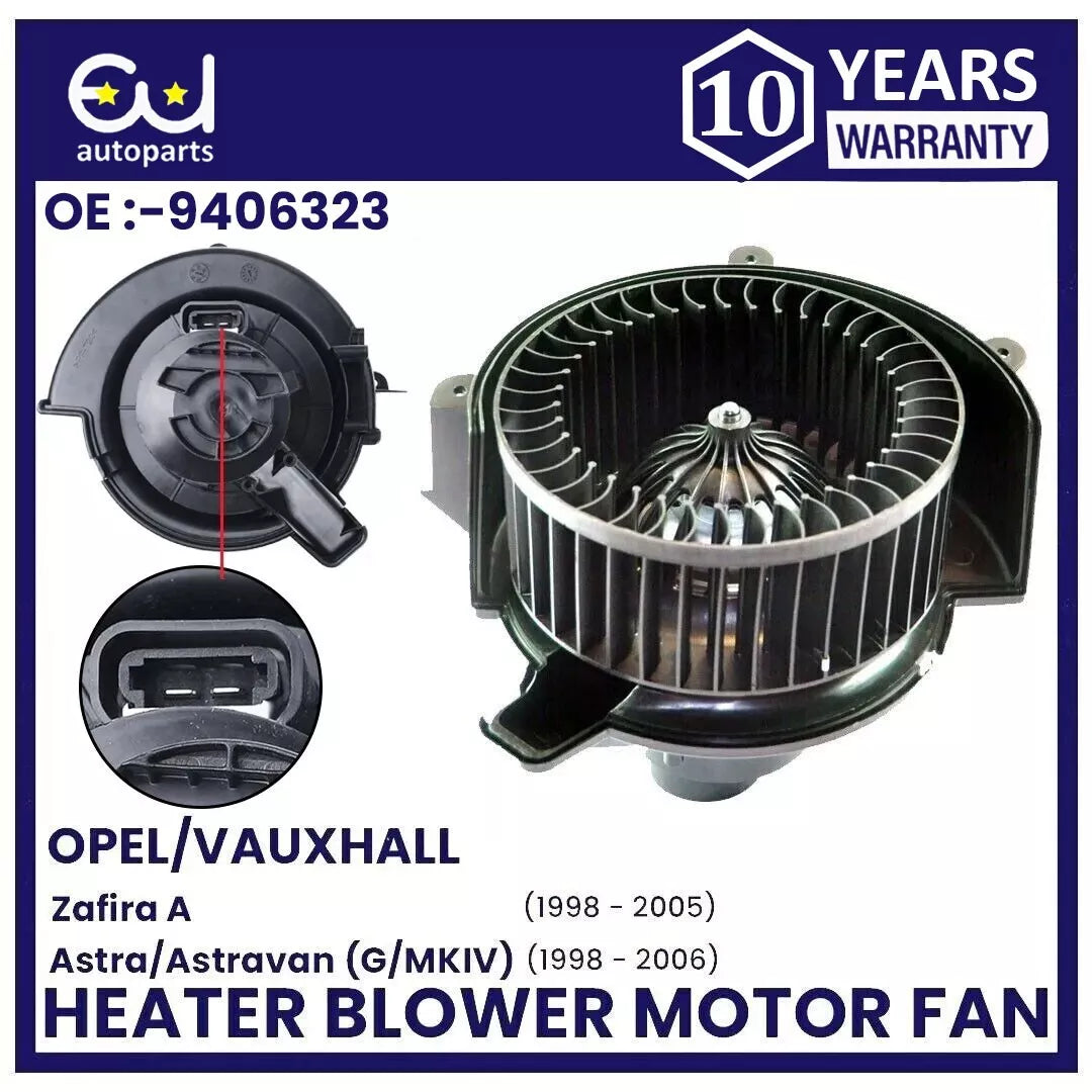 HEATER BLOWER MOTOR FAN FOR VAUXHALL OPEL ZAFIRA A T98 MK1 ASTRA G MK4 ASTRAVAN