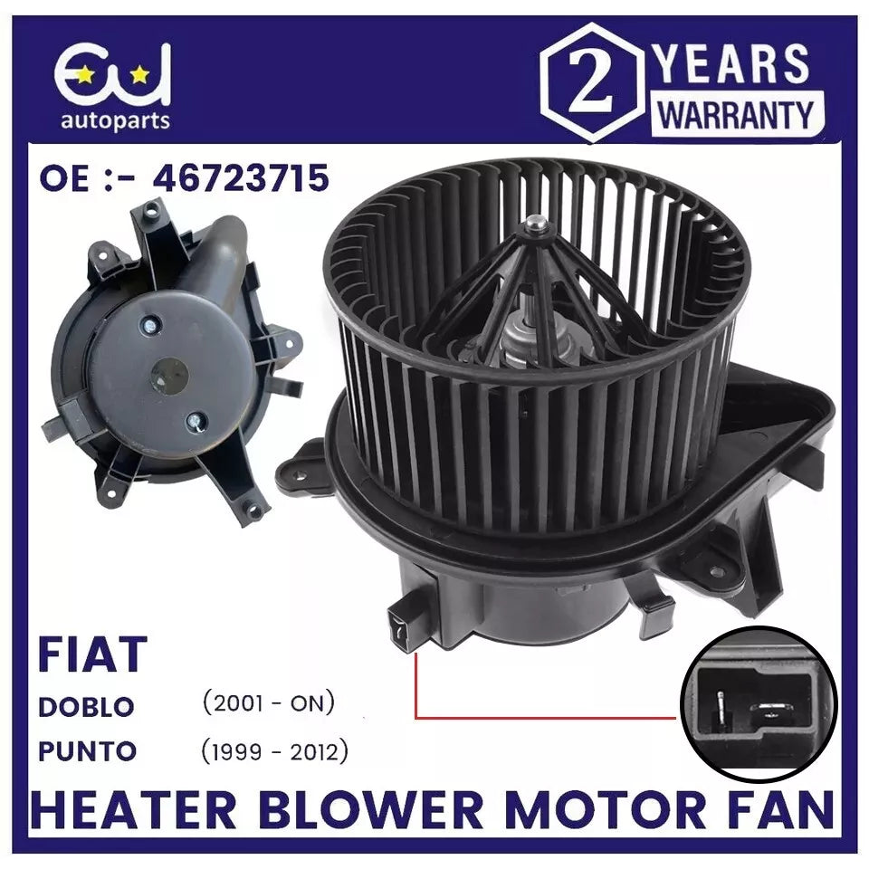 NEW HEATER BLOWER MOTOR FAN FOR FIAT DOBLO 119 223 PUNTO 188 1999-ON 46723715