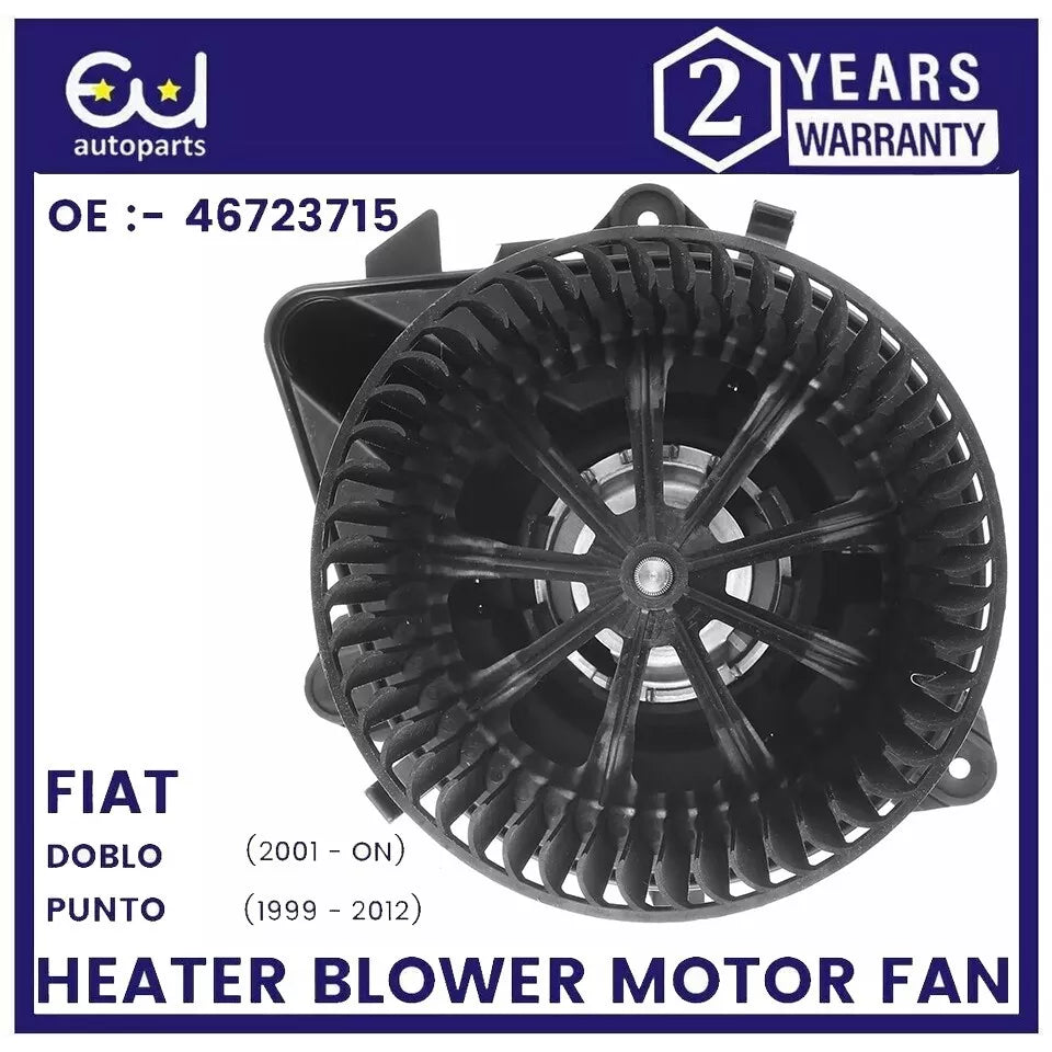 NEW HEATER BLOWER MOTOR FAN FOR FIAT DOBLO 119 223 PUNTO 188 1999-ON 46723715