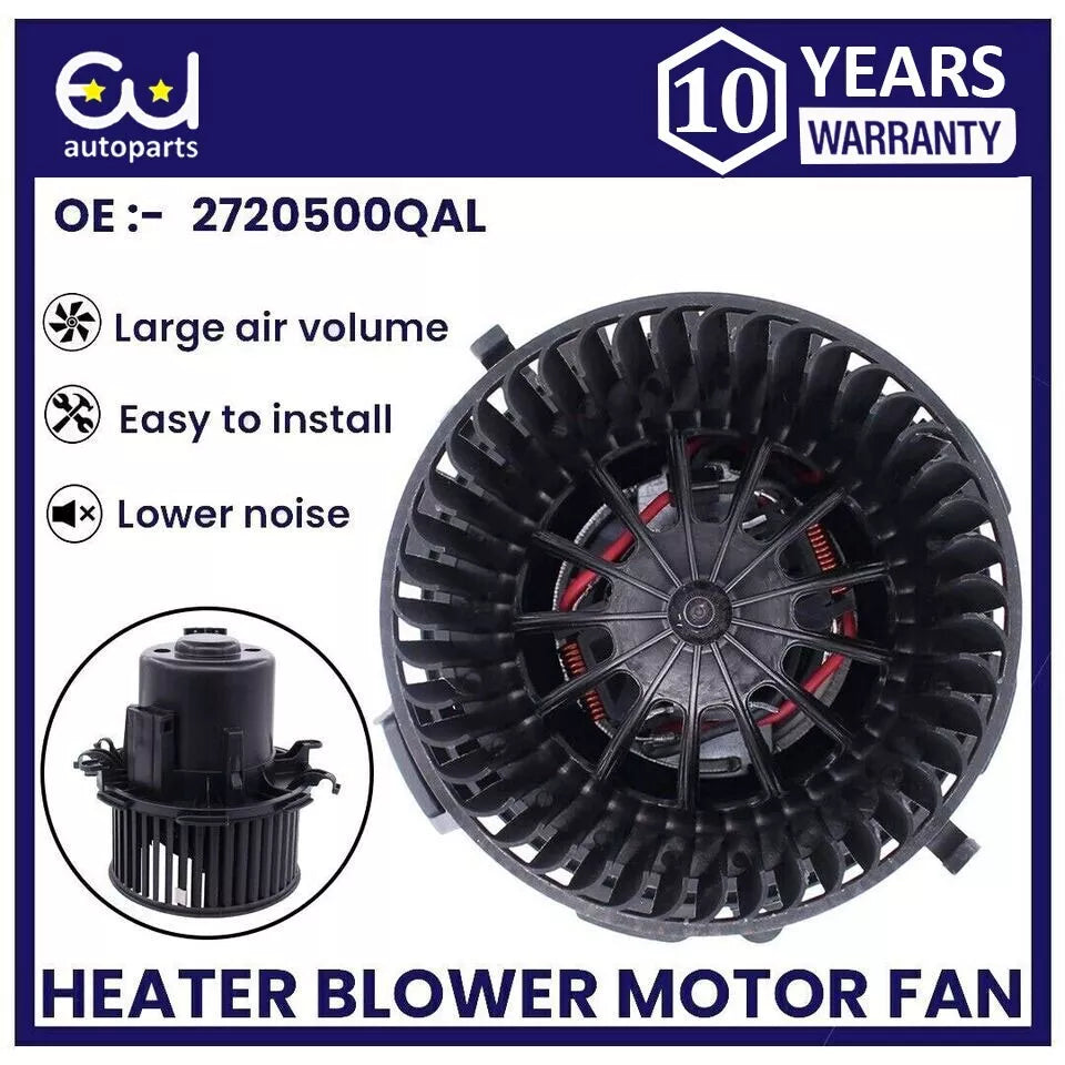 HEATER BLOWER MOTOR FOR NISSAN INTERSTAR VAUXHALL MOVANO RENAULT MASTER MASCOTT