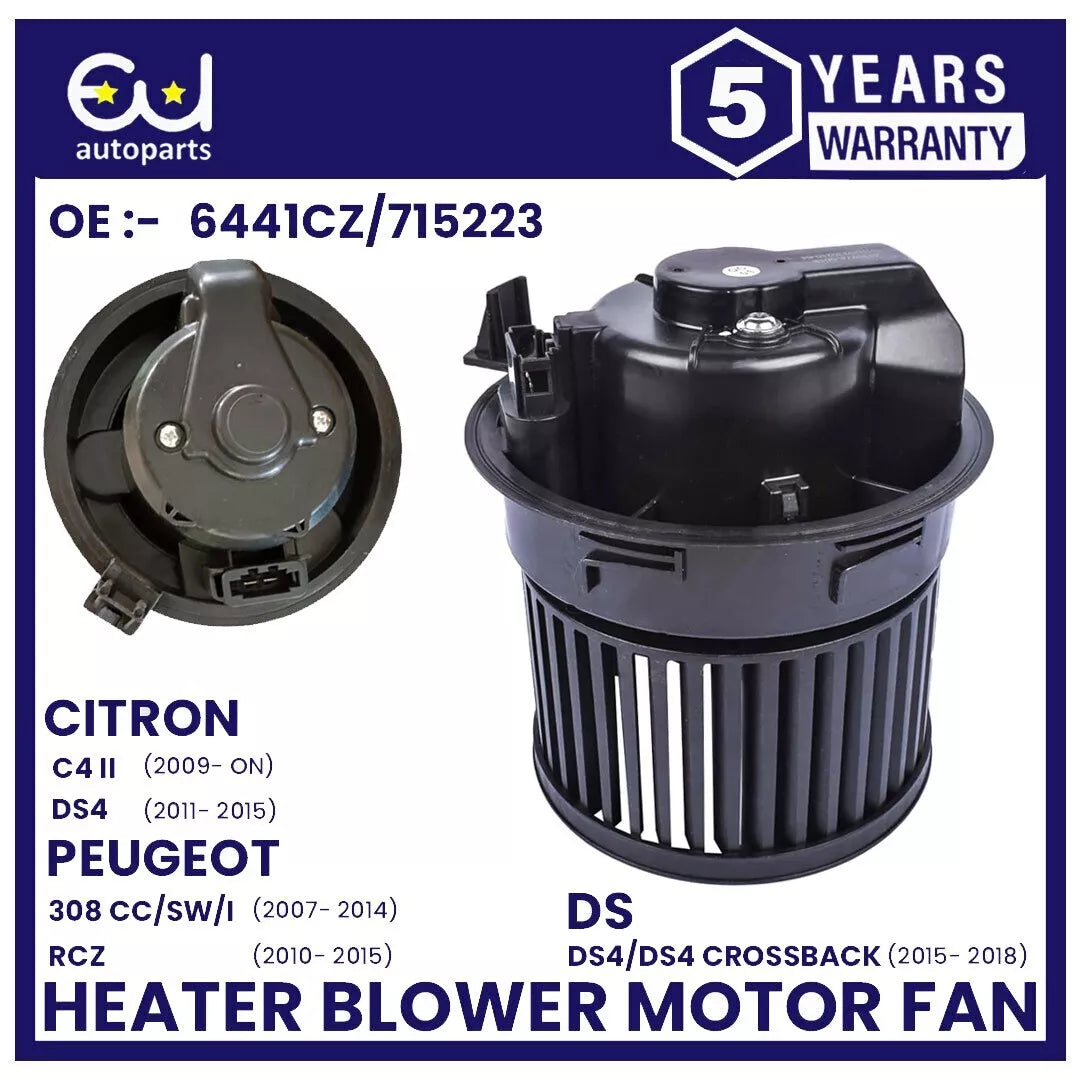 AIR CON HEATER BLOWER MOTOR FAN FOR CITREON C4 MK2 DS4 MK1 PEUGEOT 308 CC SW
