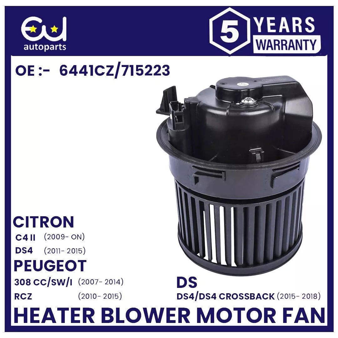 AIR CON HEATER BLOWER MOTOR FAN FOR CITREON C4 MK2 DS4 MK1 PEUGEOT 308 CC SW