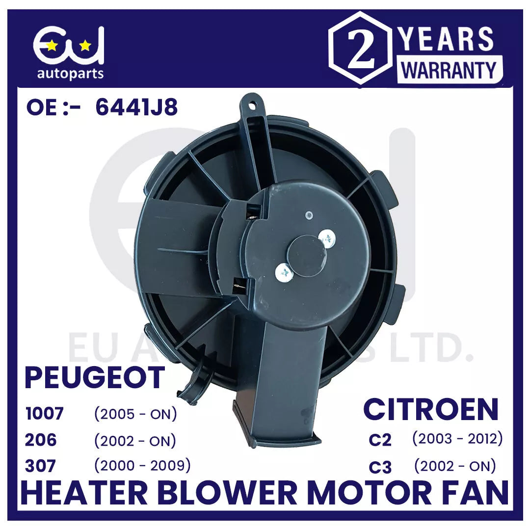 HEATER BLOWER MOTOR FAN FOR PEUGEOT 1007 206 307 CITREON C2 C3 2002-2023 RHD