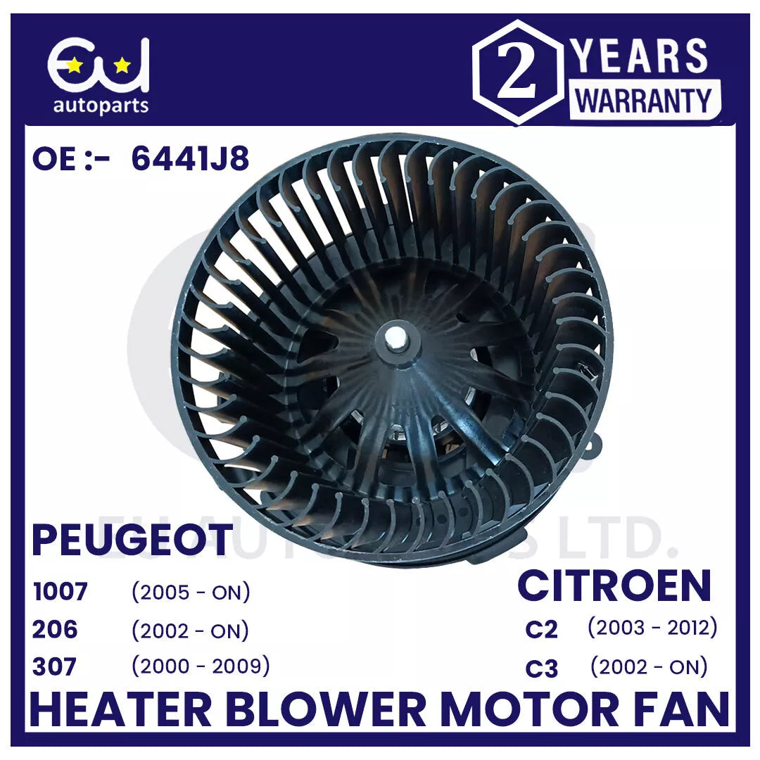 HEATER BLOWER MOTOR FAN FOR PEUGEOT 1007 206 307 CITREON C2 C3 2002-2023 RHD