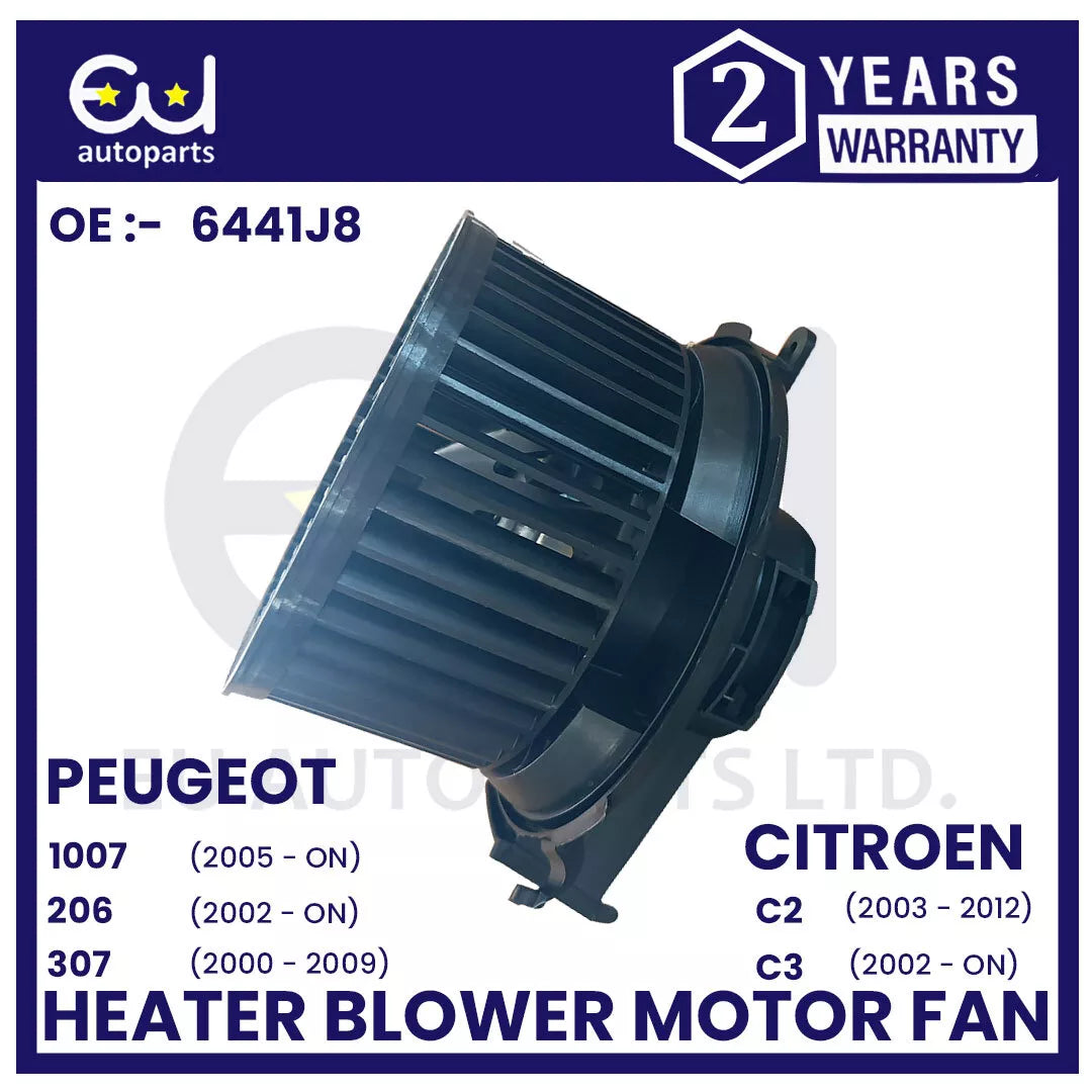 HEATER BLOWER MOTOR FAN FOR PEUGEOT 1007 206 307 CITREON C2 C3 2002-2023 RHD