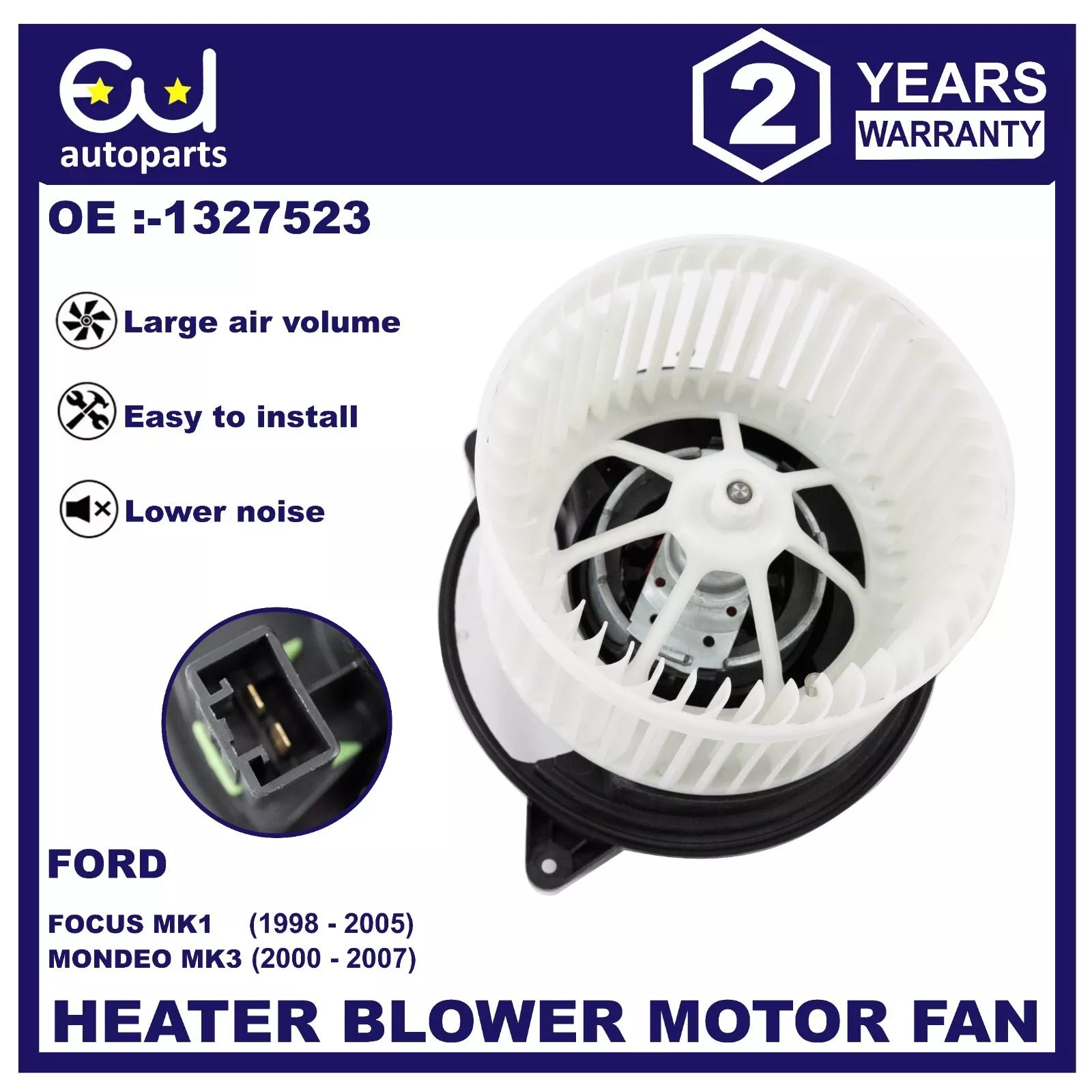 HEATER BLOWER MOTOR FAN FOR FORD FOCUS MK1 MONDEO MK3 98-07 1327523 LHD