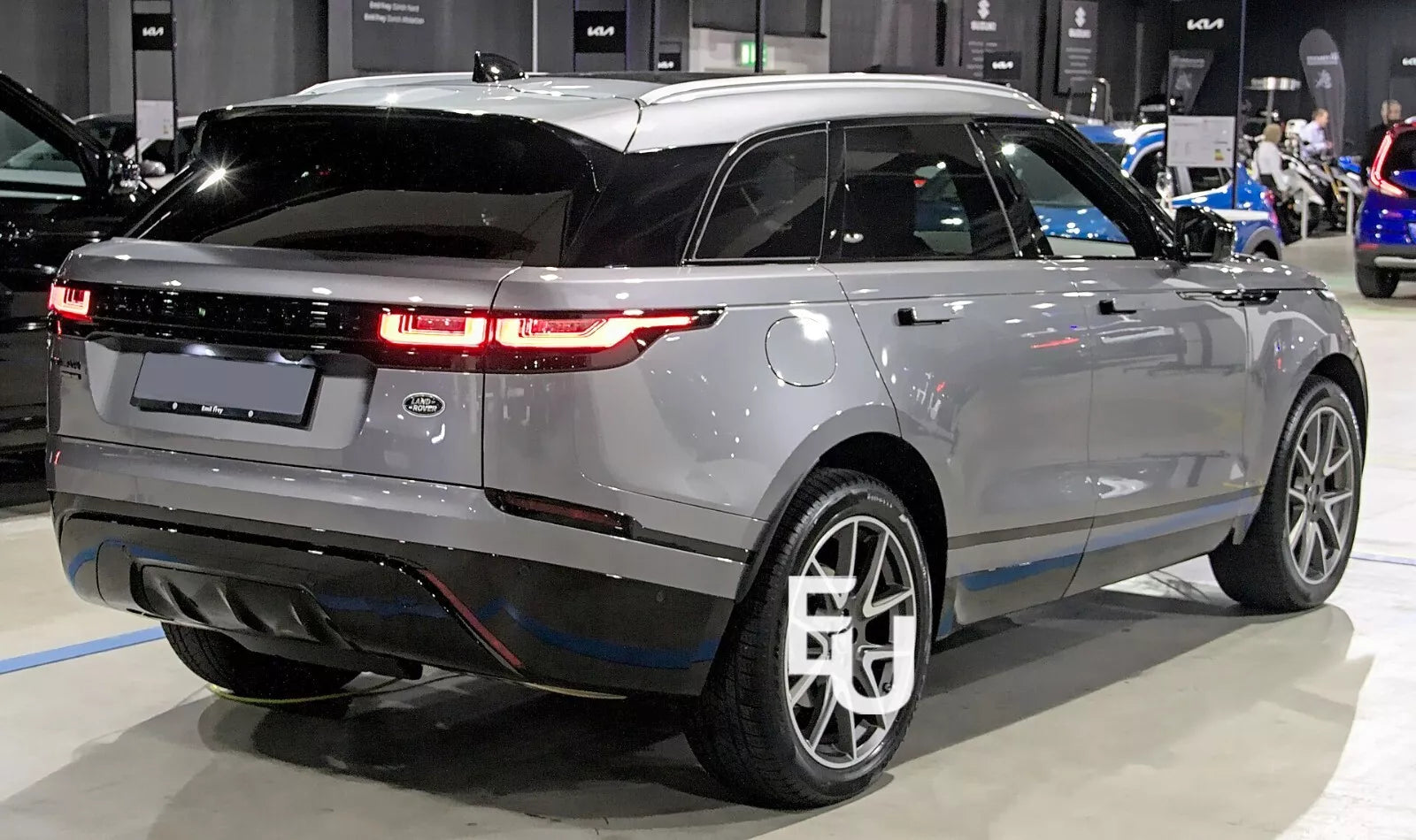 ALUMINIUM SILVER ROOF RAILS BARS LUGGAGE RACK FOR RANGE ROVER VELAR L560 2017+