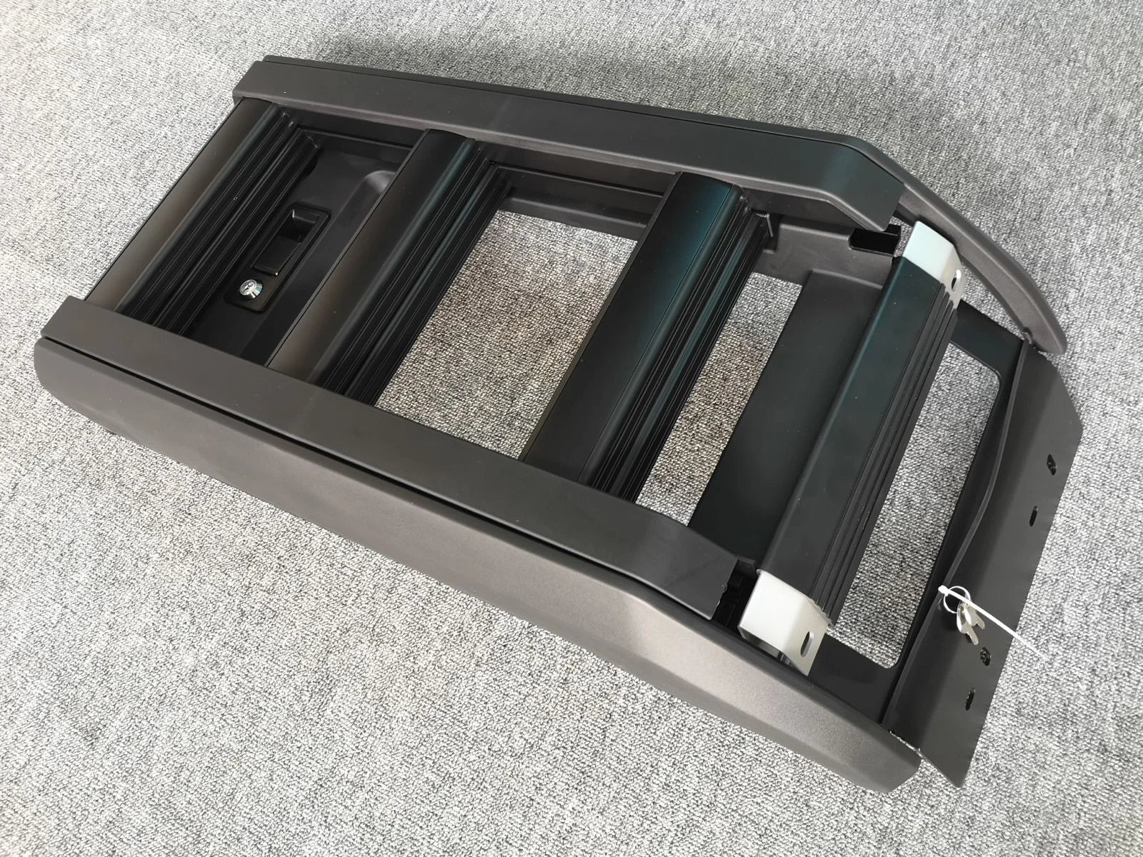 FOR LAND ROVER DISCOVERY SPORT L550 BLACK SIDE DEPLOYABLE FOLDING ROOF LADDER