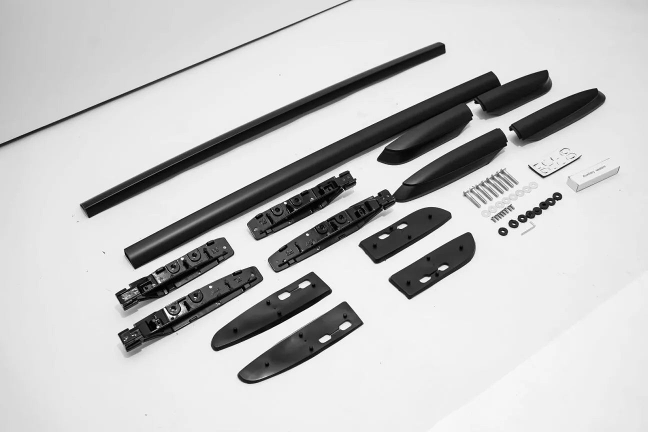FOR TOYOTA RAV4 MK4 2012-2019 ROOF RAILS RACK BARS ALUMINIUM BLACK EUROPEN STYLE