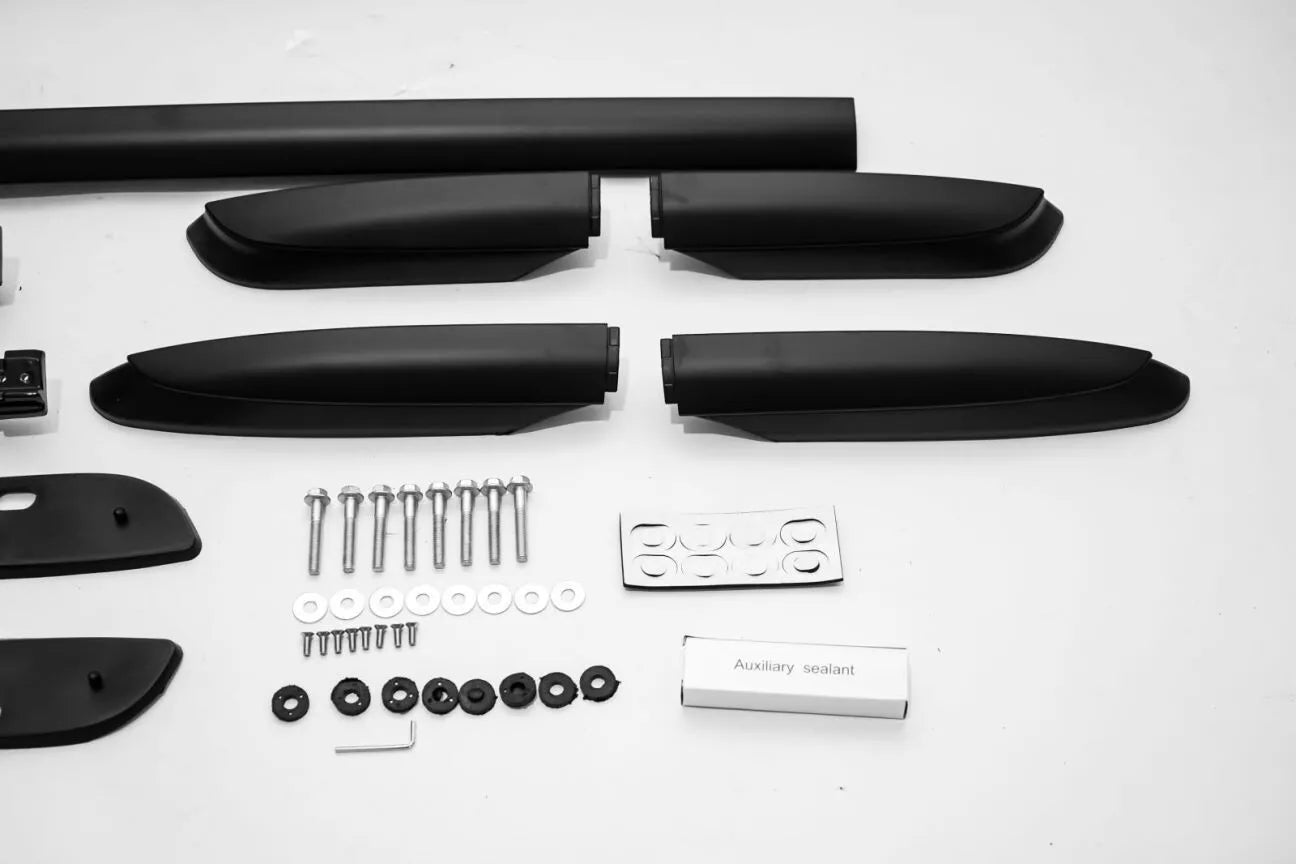 FOR TOYOTA RAV4 MK4 2012-2019 ROOF RAILS RACK BARS ALUMINIUM BLACK EUROPEN STYLE