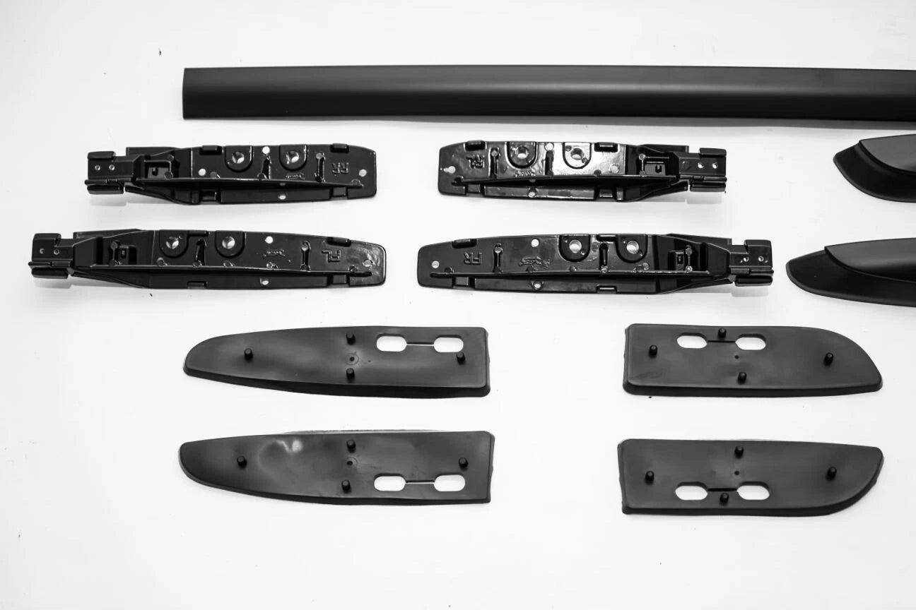 FOR TOYOTA RAV4 MK4 2012-2019 ROOF RAILS RACK BARS ALUMINIUM BLACK EUROPEN STYLE