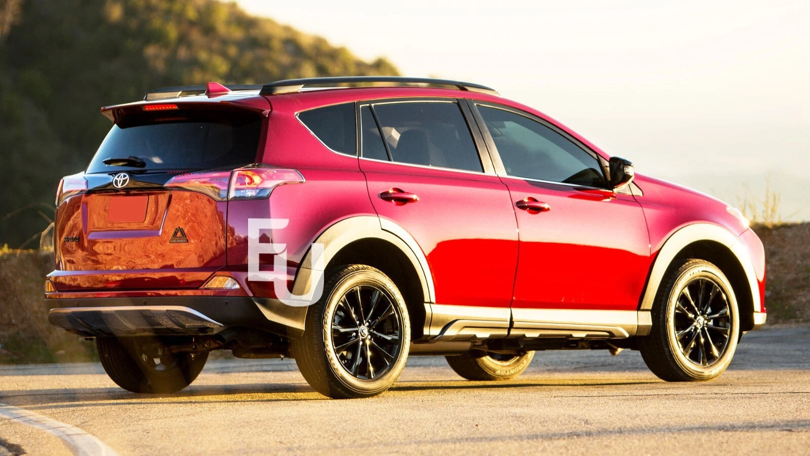 FOR TOYOTA RAV4 MK4 2012-2019 ROOF RAILS RACK BARS ALUMINIUM BLACK EUROPEN STYLE