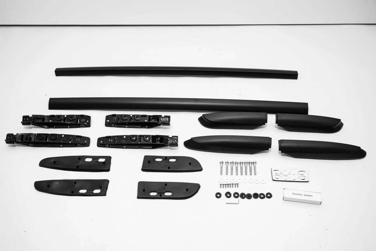 FOR TOYOTA RAV4 MK4 2012-2019 ROOF RAILS RACK BARS ALUMINIUM BLACK EUROPEN STYLE