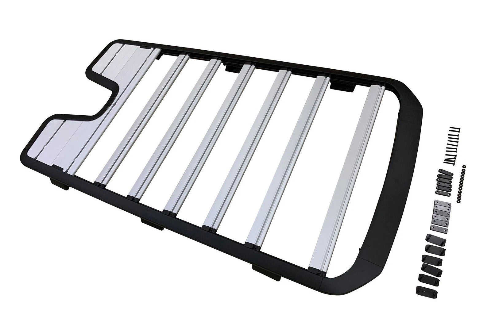 EXPEDITION STYLE ROOF RACK RAIL PLATFORM SILVER FOR LR DEFENDER L663 110 2020+