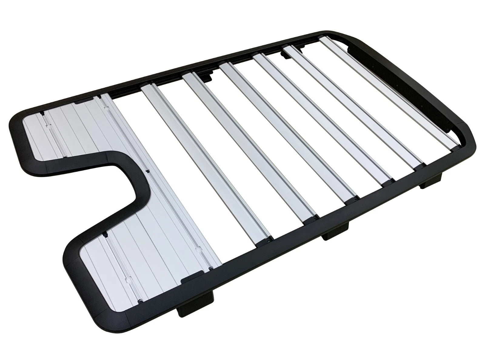 EXPEDITION STYLE ROOF RACK RAIL PLATFORM SILVER FOR LR DEFENDER L663 110 2020+