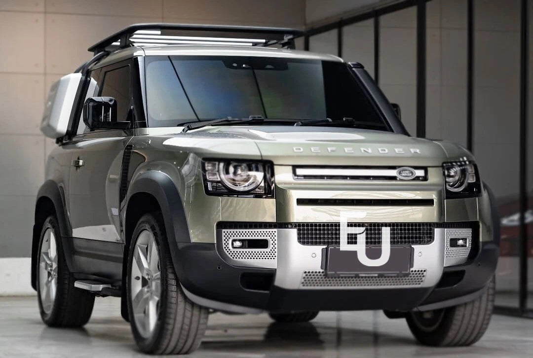 ROOF RACK RAIL CARGO CARRIER PLATFORM SILVER FOR LAND ROVER DEFENDER L663 90 20+