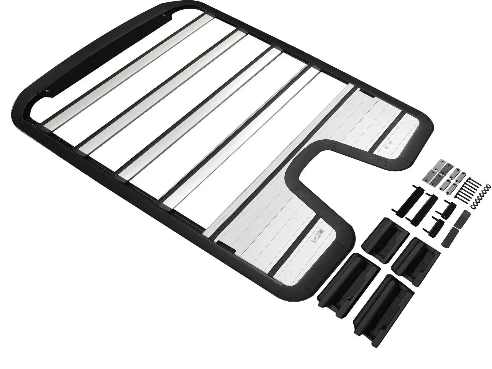 ROOF RACK RAIL CARGO CARRIER PLATFORM SILVER FOR LAND ROVER DEFENDER L663 90 20+